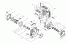 Shindaiwa AHS231 - Articulating Hedge Trimmer Ersatzteile Fan Cover, Crankcase, Cylinder Cover