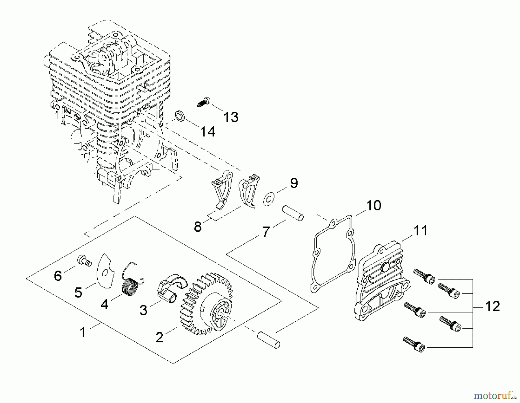  Shindaiwa Bläser / Sauger / Häcksler / Mulchgeräte EB254 - Shindaiwa Hand Held Blower, S/N: T10911001001 - T10911999999 Cam Gear