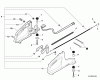 Shindaiwa DH231 - Hedge Trimmer, Dual-Sided, S/N: T09012001001 - T09012999999 Ersatzteile Rear Handle, Throttle Control