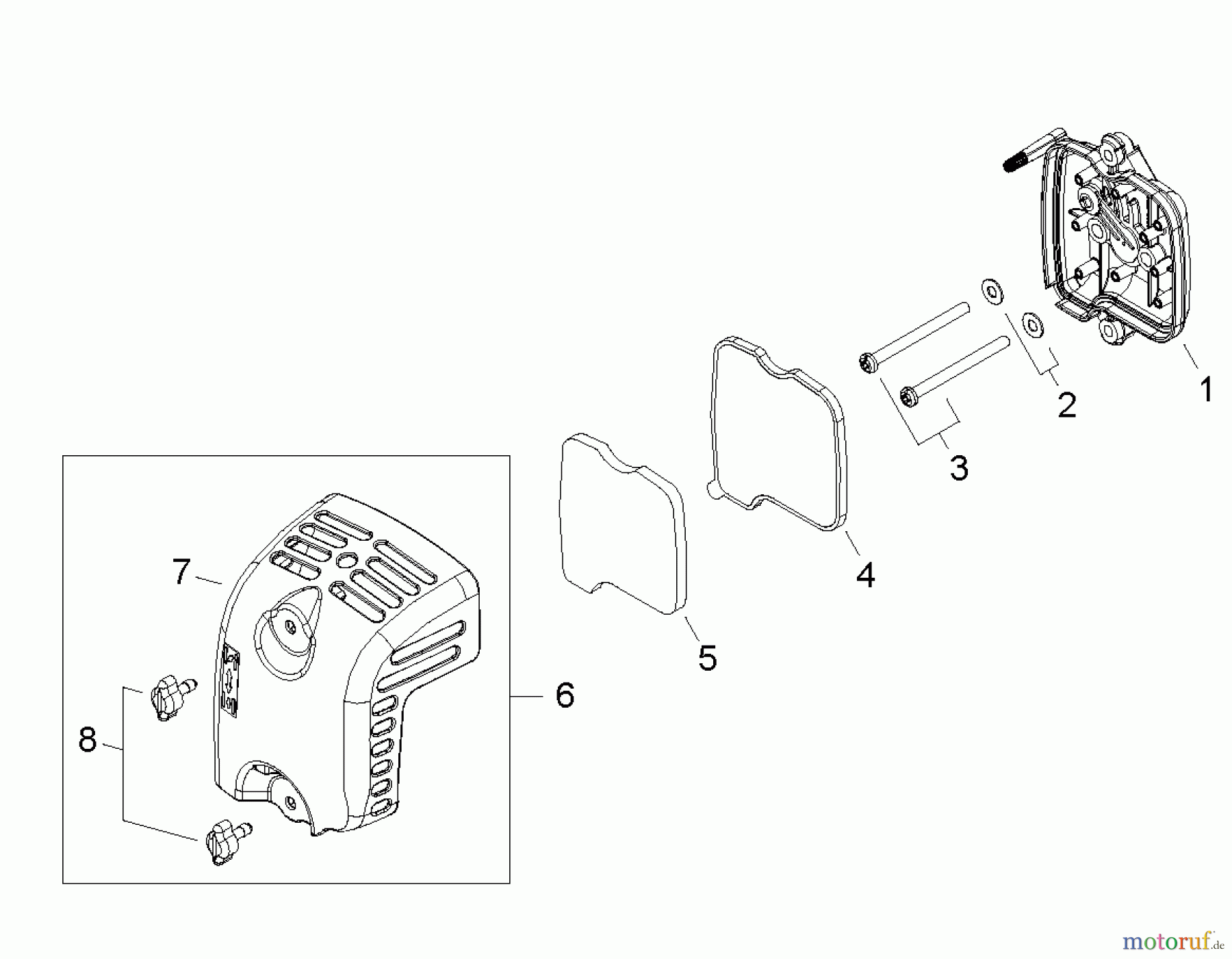  Shindaiwa Bläser / Sauger / Häcksler / Mulchgeräte EB254 - Shindaiwa Hand Held Blower, S/N: T11013001001 - T11013999999 Air Filter