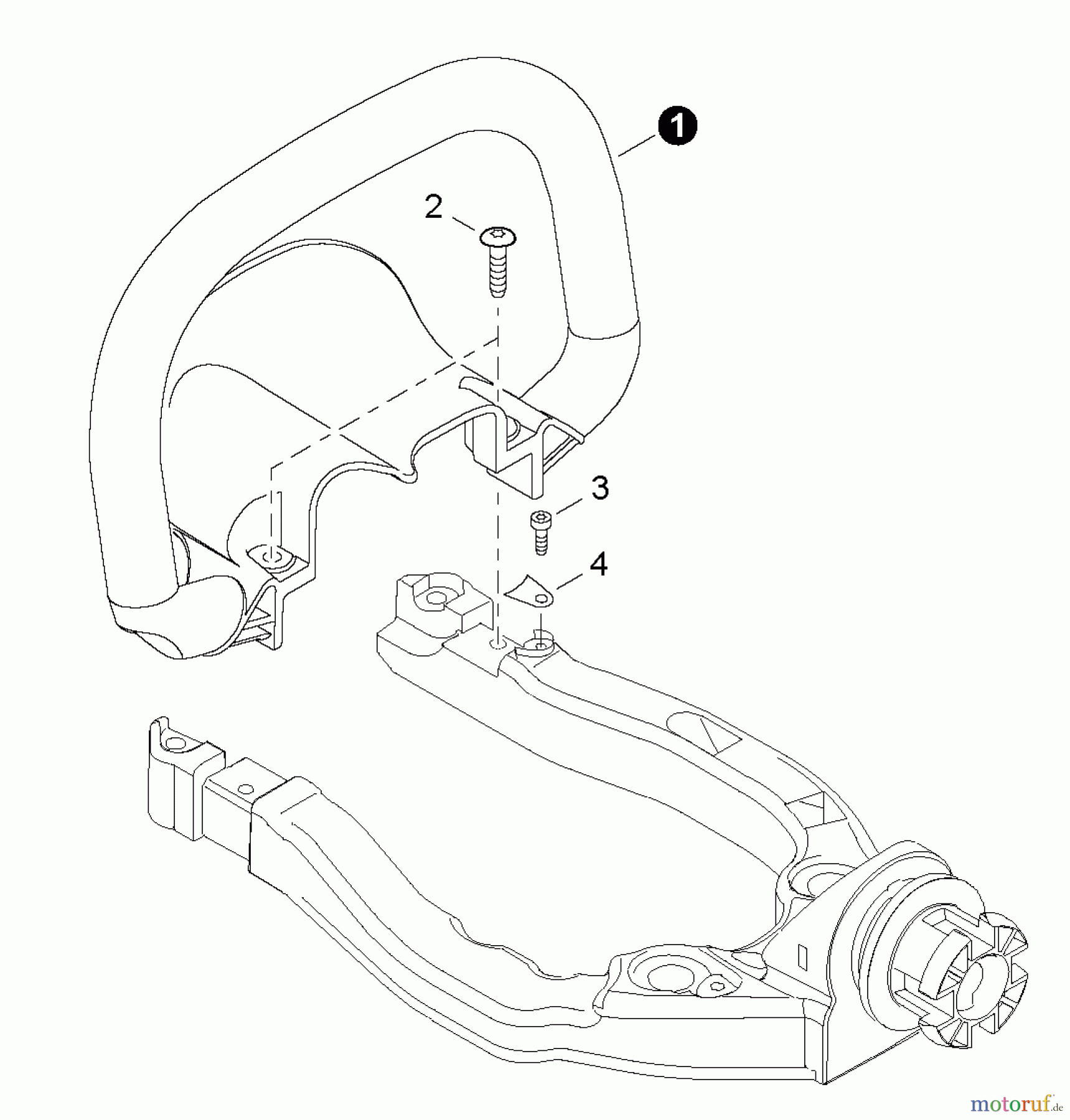 Shindaiwa Heckenscheren DH232 - Shindaiwa Hedge Trimmer, Dual-Sided, S/N: T23311001001 - T23311999999 Front Handle