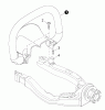 Shindaiwa DH232 - Hedge Trimmer, Dual-Sided, S/N: T23311001001 - T23311999999 Ersatzteile Front Handle