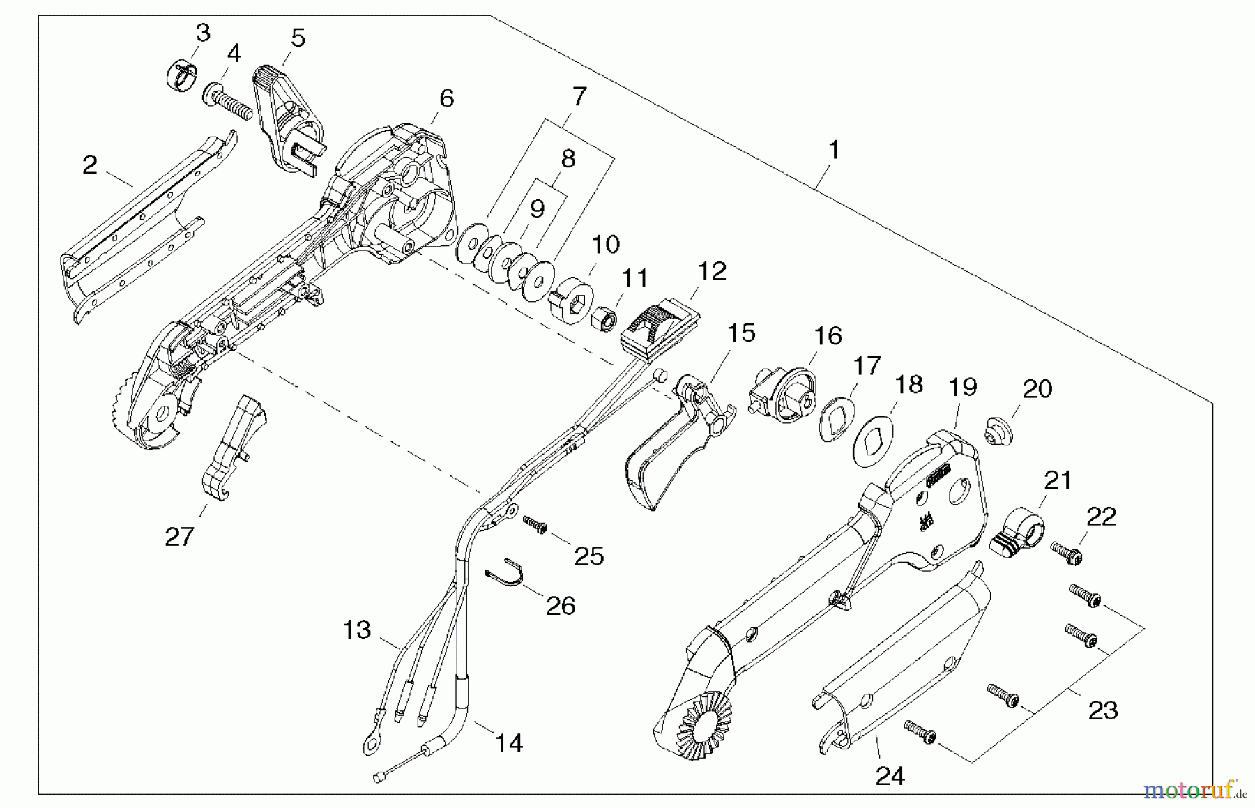  Shindaiwa Bläser / Sauger / Häcksler / Mulchgeräte EB254 - Shindaiwa Hand Held Blower, S/N: T11013001001 - T11013999999 Throttle Control Handle