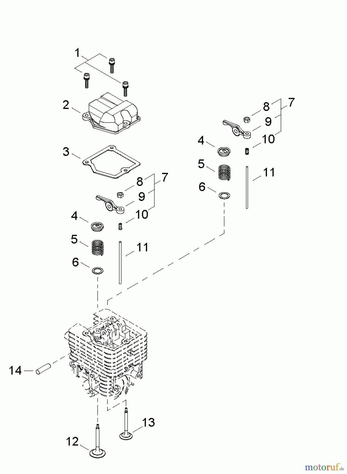  Shindaiwa Bläser / Sauger / Häcksler / Mulchgeräte EB254 - Shindaiwa Hand Held Blower, S/N: T11013001001 - T11013999999 Valve Train