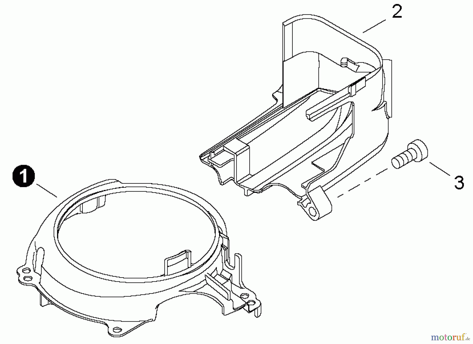 Shindaiwa Heckenscheren HT232 - Shindaiwa Hedge Trimmer, Single-Sided, S/N: T22612001001 - T22612999999 Engine Cover / Fan Cover