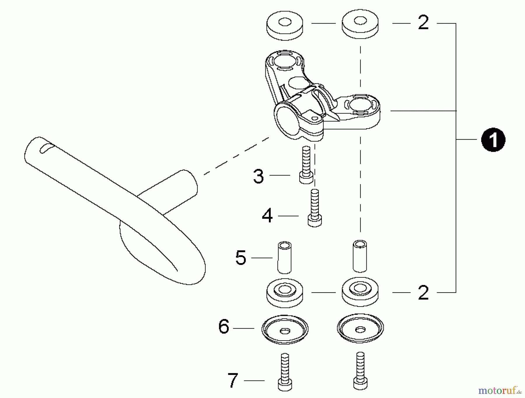 Shindaiwa Heckenscheren HT232 - Shindaiwa Hedge Trimmer, Single-Sided, Handle Support