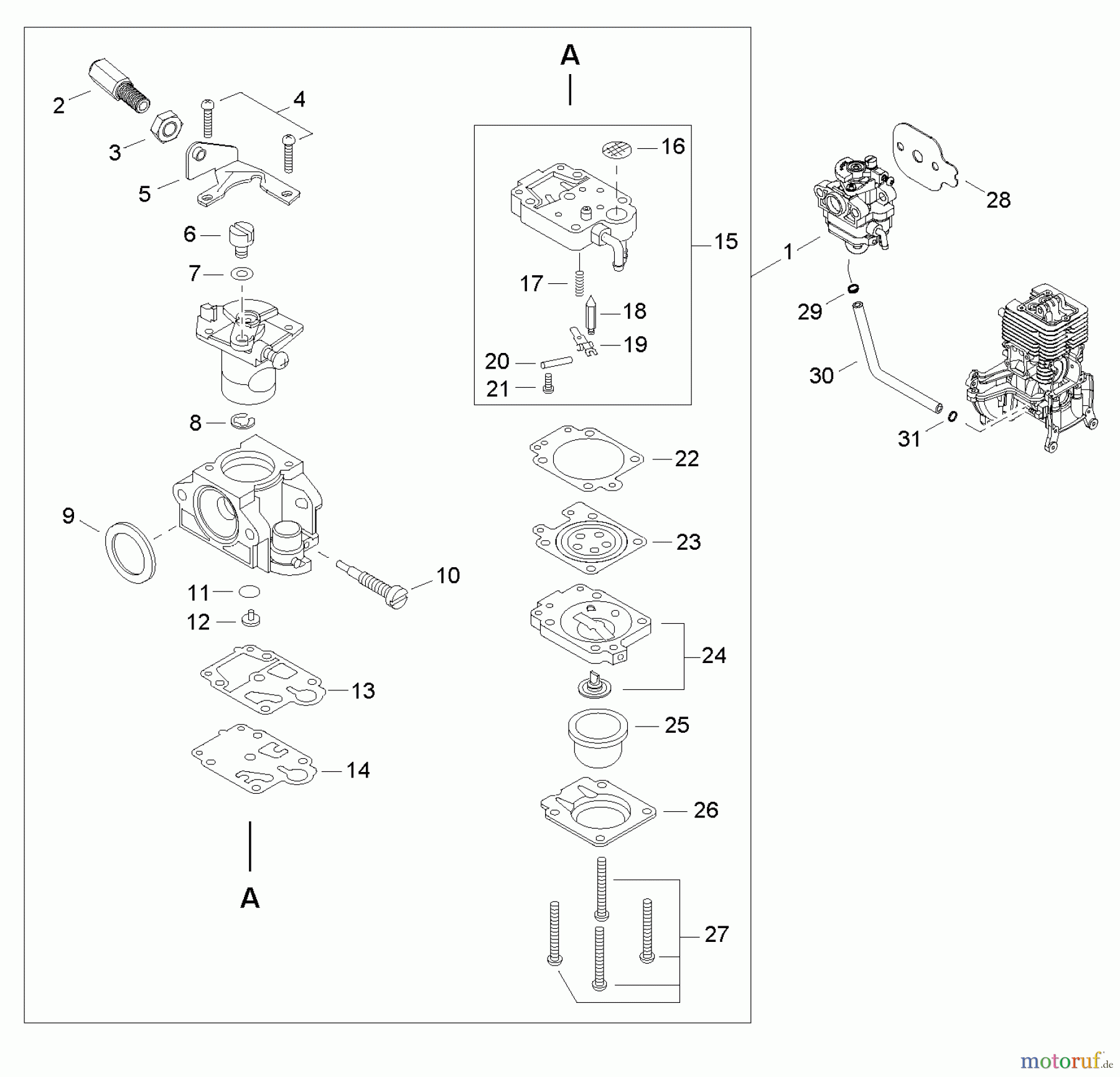  Shindaiwa Bläser / Sauger / Häcksler / Mulchgeräte EB344 - Shindaiwa Hand Held Blower, S/N: T15612001001  Carburetor