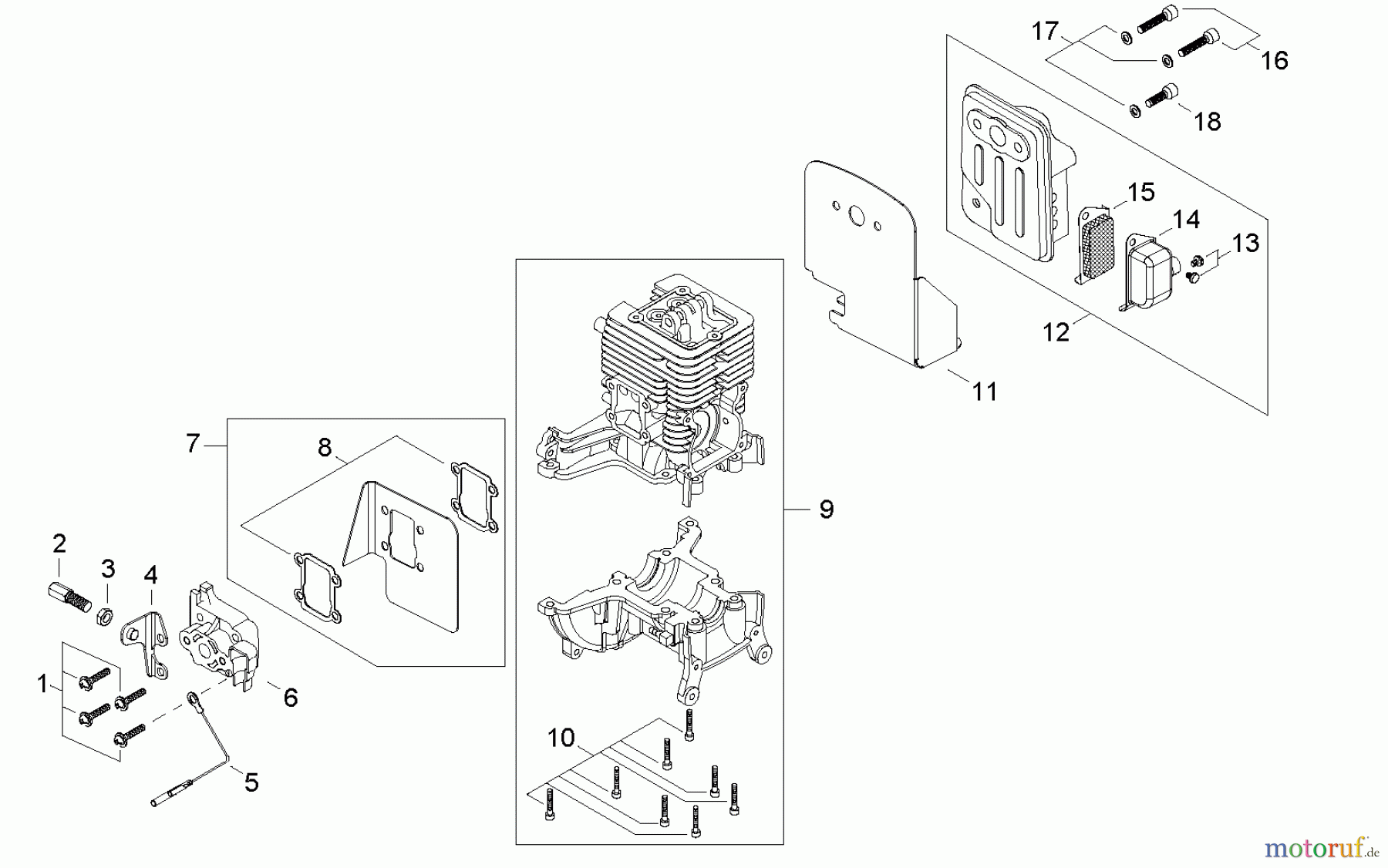  Shindaiwa Bläser / Sauger / Häcksler / Mulchgeräte EB344 - Shindaiwa Hand Held Blower, S/N: T15612001001  Cylinder, Exhaust, Intake