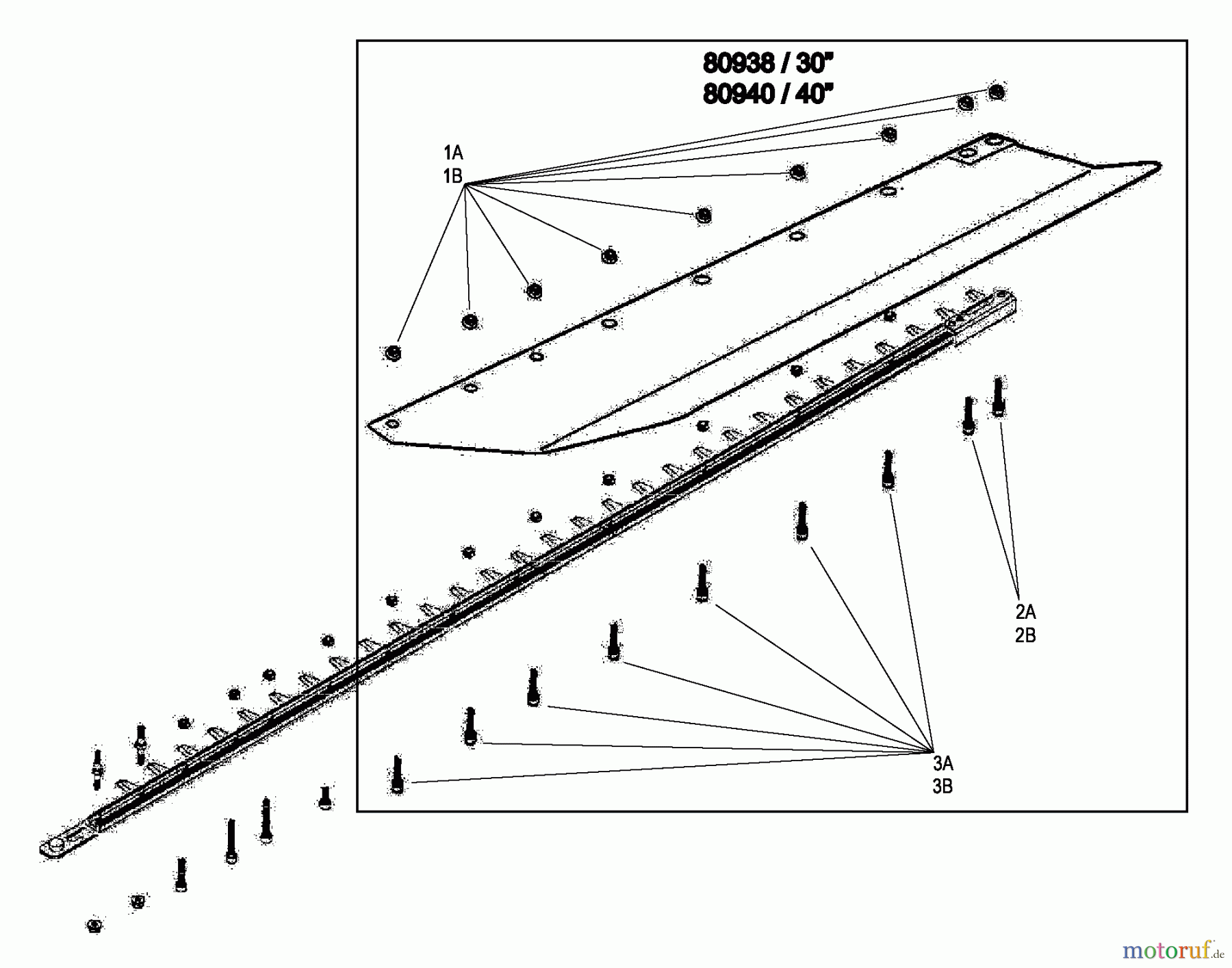 Shindaiwa Heckenscheren HT2510 - Shindaiwa Hedge Trimmer, Single-Sided Leaf Plate Kit