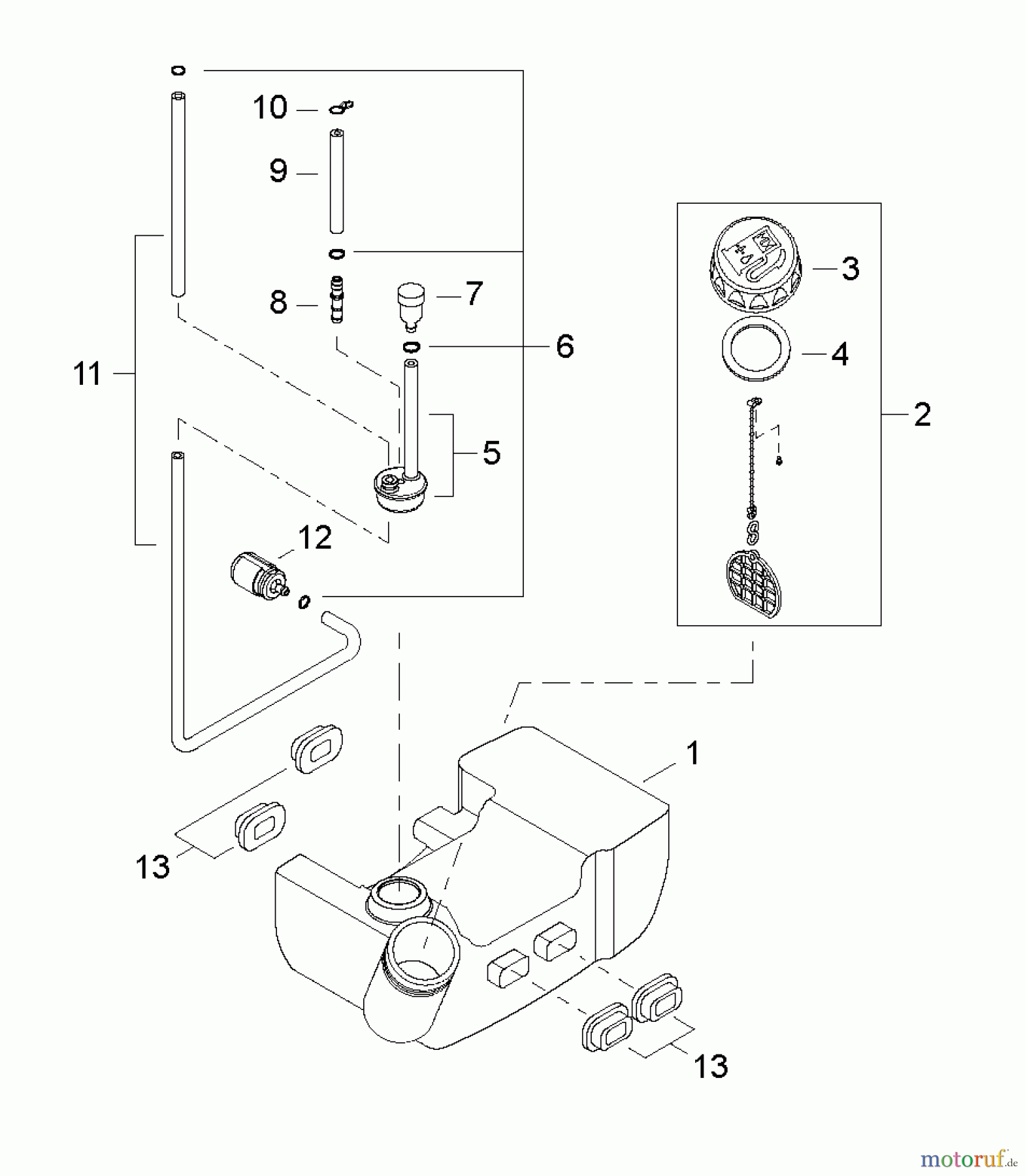  Shindaiwa Bläser / Sauger / Häcksler / Mulchgeräte EB344 - Shindaiwa Hand Held Blower, S/N: T15612001001  Fuel Tank