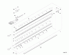 Shindaiwa HT254 - Hedge Trimmer, Single-Sided, S/N: T11112001001 - T111129999 Ersatzteile 40" Cutter Asy