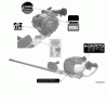 Shindaiwa HT254 - Hedge Trimmer, Single-Sided, S/N: T11112001001 - T111129999 Ersatzteile Labels