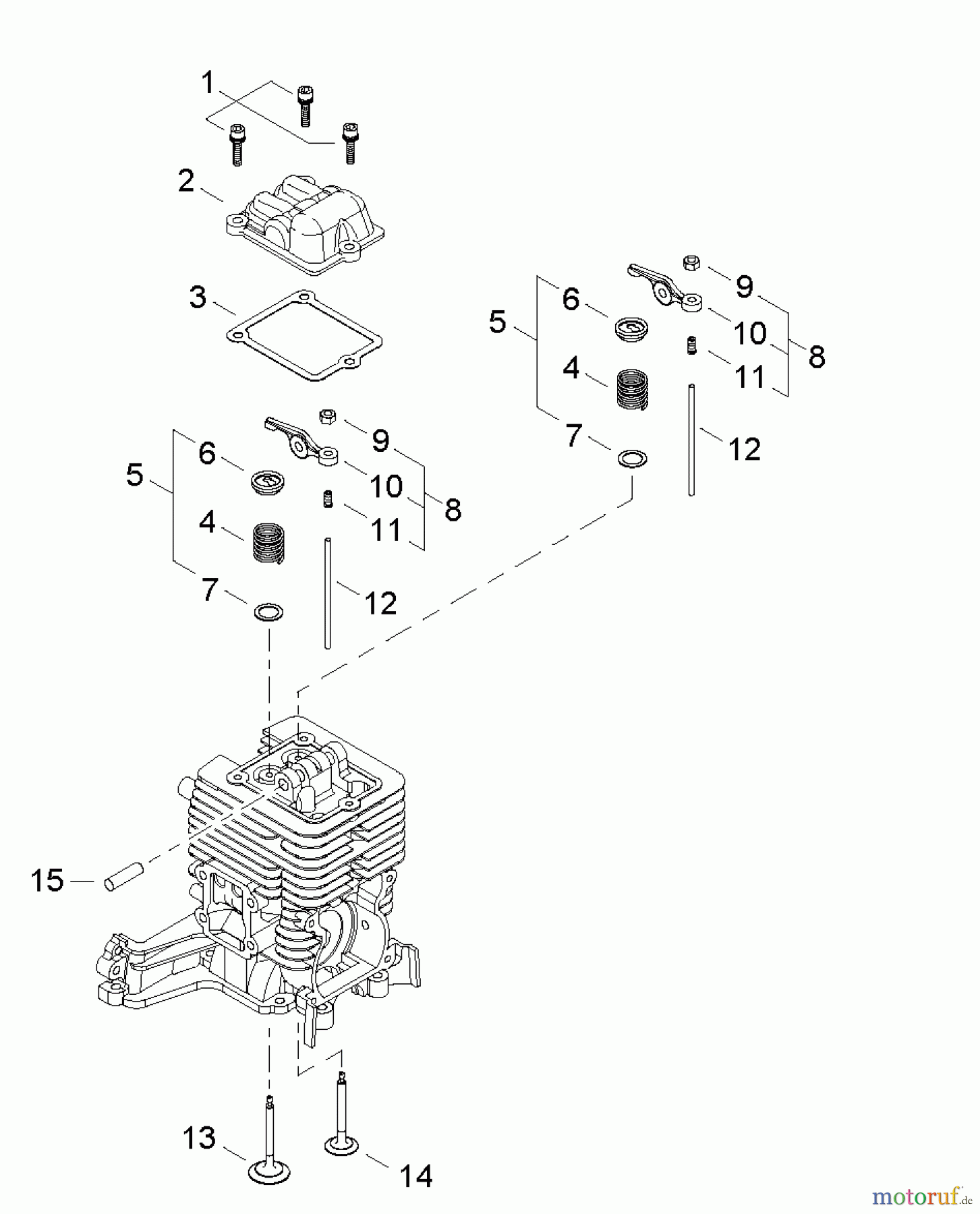  Shindaiwa Bläser / Sauger / Häcksler / Mulchgeräte EB344 - Shindaiwa Hand Held Blower, S/N: T15612001001  Valve Train