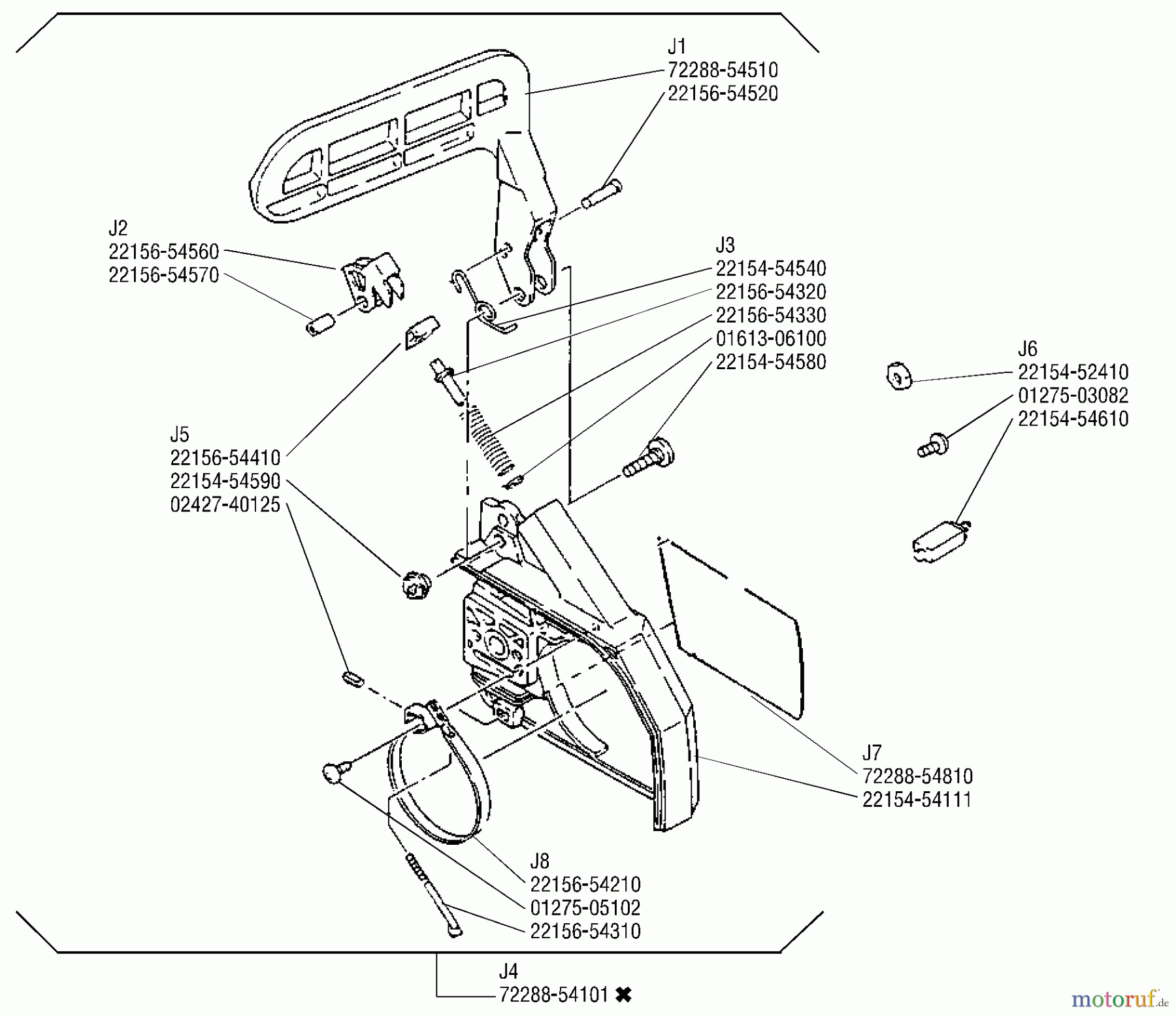 Shindaiwa Sägen, Motorsägen 300S - Shindaiwa Chainsaw Clutch Cover, Brake