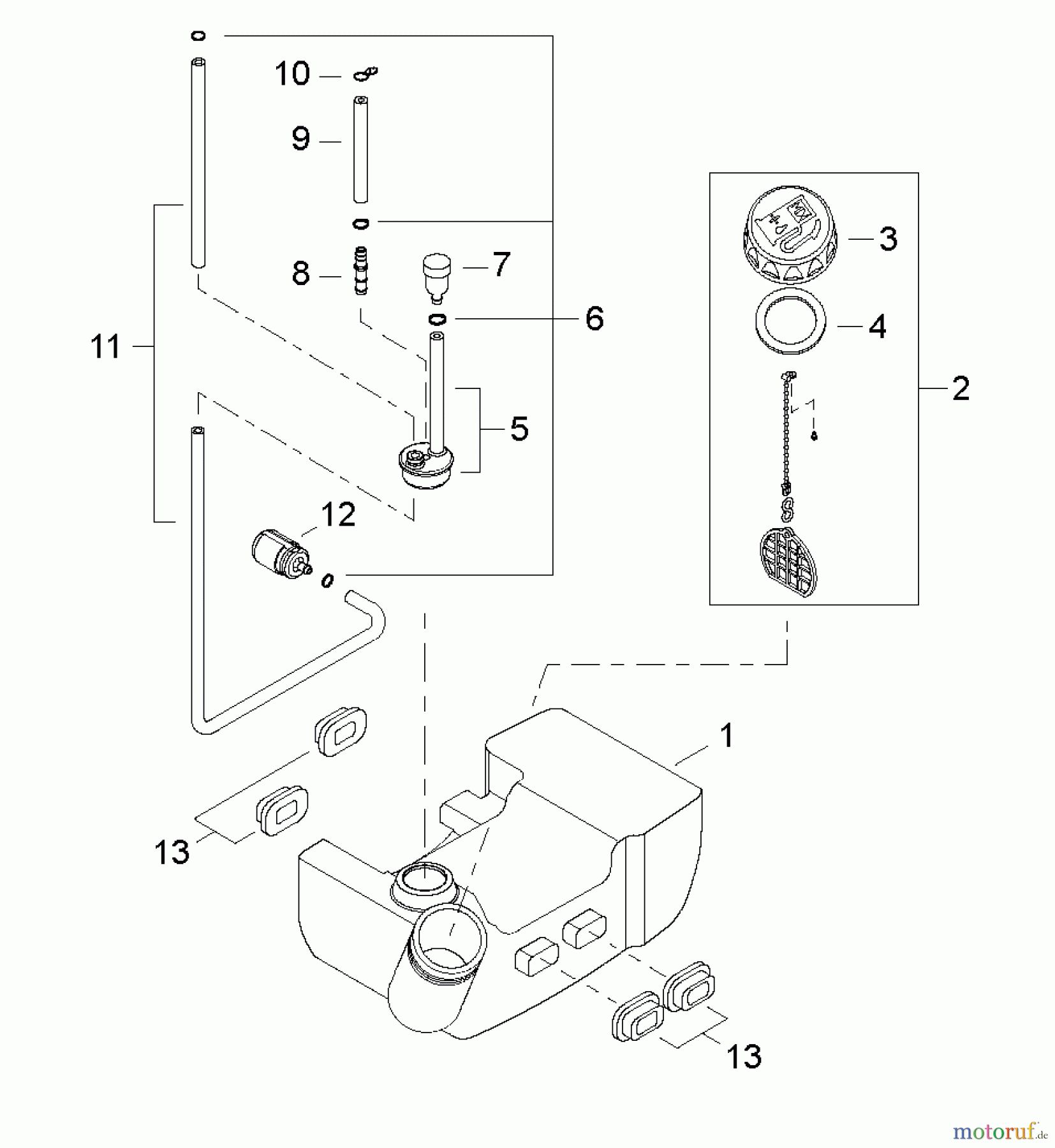  Shindaiwa Bläser / Sauger / Häcksler / Mulchgeräte EB344 - Shindaiwa Hand Held Blower, S/N: T15711001001  Fuel Tank