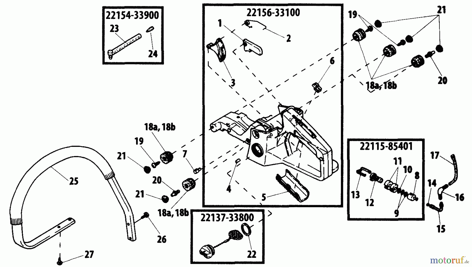  Shindaiwa Sägen, Motorsägen 360 - Shindaiwa Chainsaw Handle