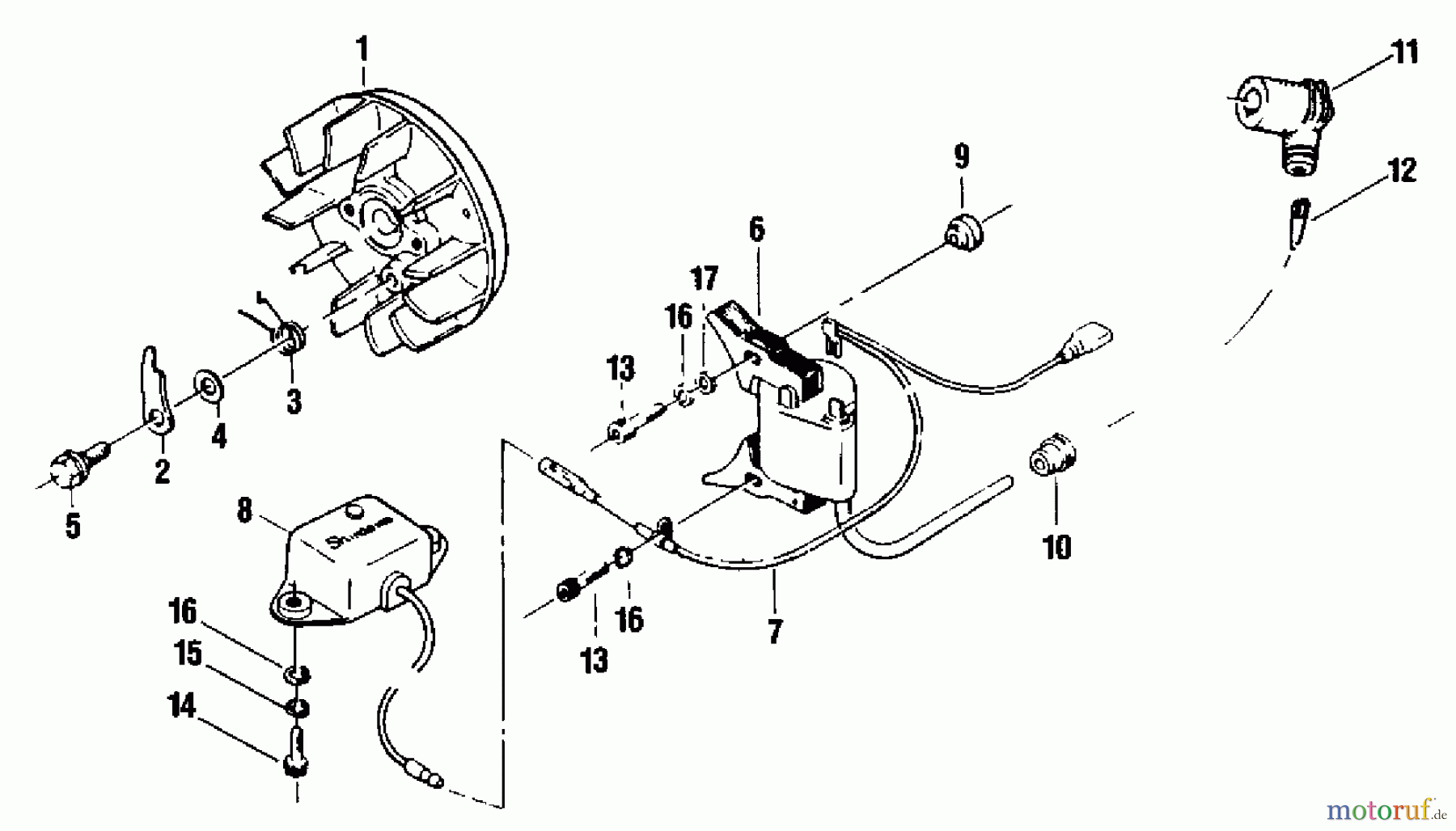 Shindaiwa Sägen, Motorsägen 450 - Shindaiwa Chainsaw Ignition System