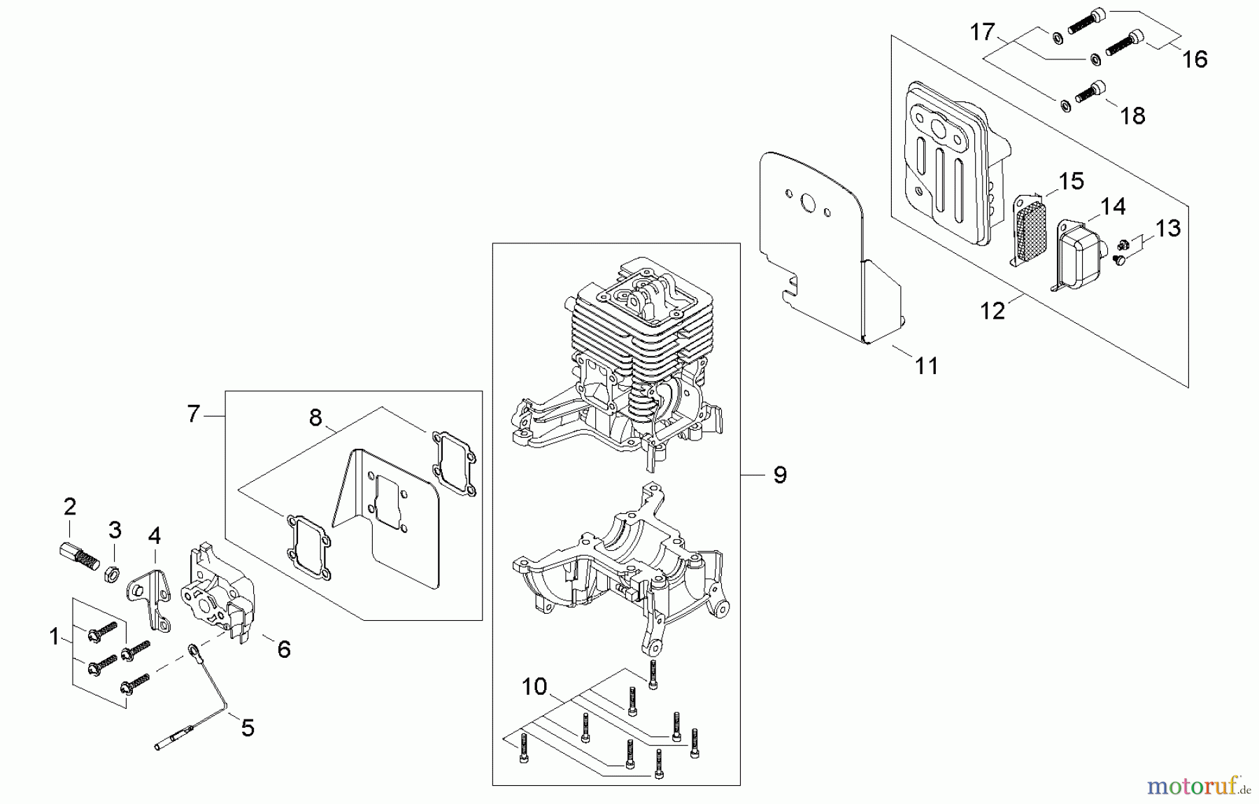  Shindaiwa Bläser / Sauger / Häcksler / Mulchgeräte EB344 - Shindaiwa Hand Held Blower, S/N: T15813001001  Cylinder, Exhaust, Intake