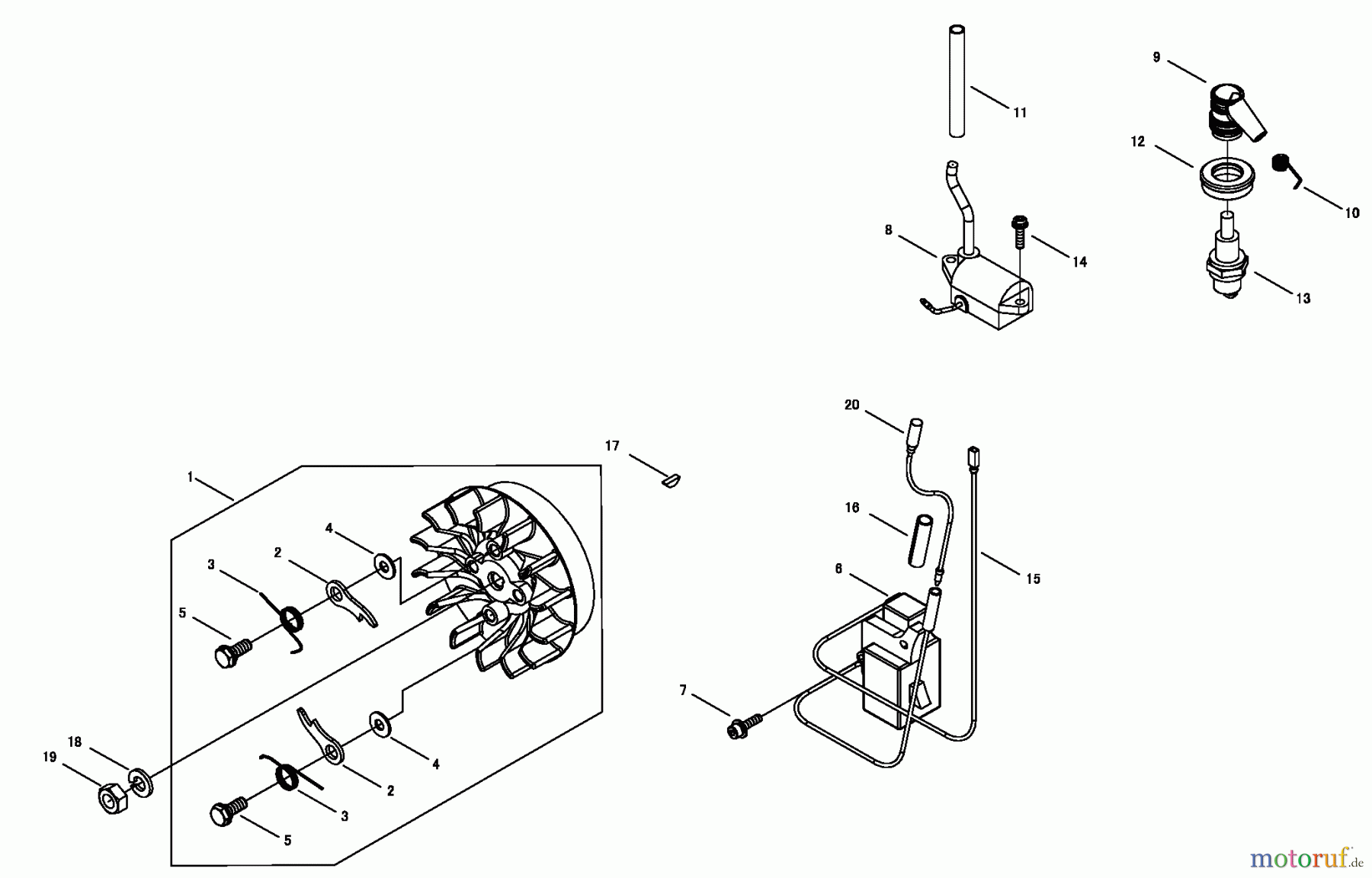 Shindaiwa Sägen, Motorsägen 488 - Shindaiwa Chainsaw, Magneto