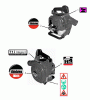 Shindaiwa EB344 - Hand Held Blower, S/N: T15813001001 Ersatzteile Labels