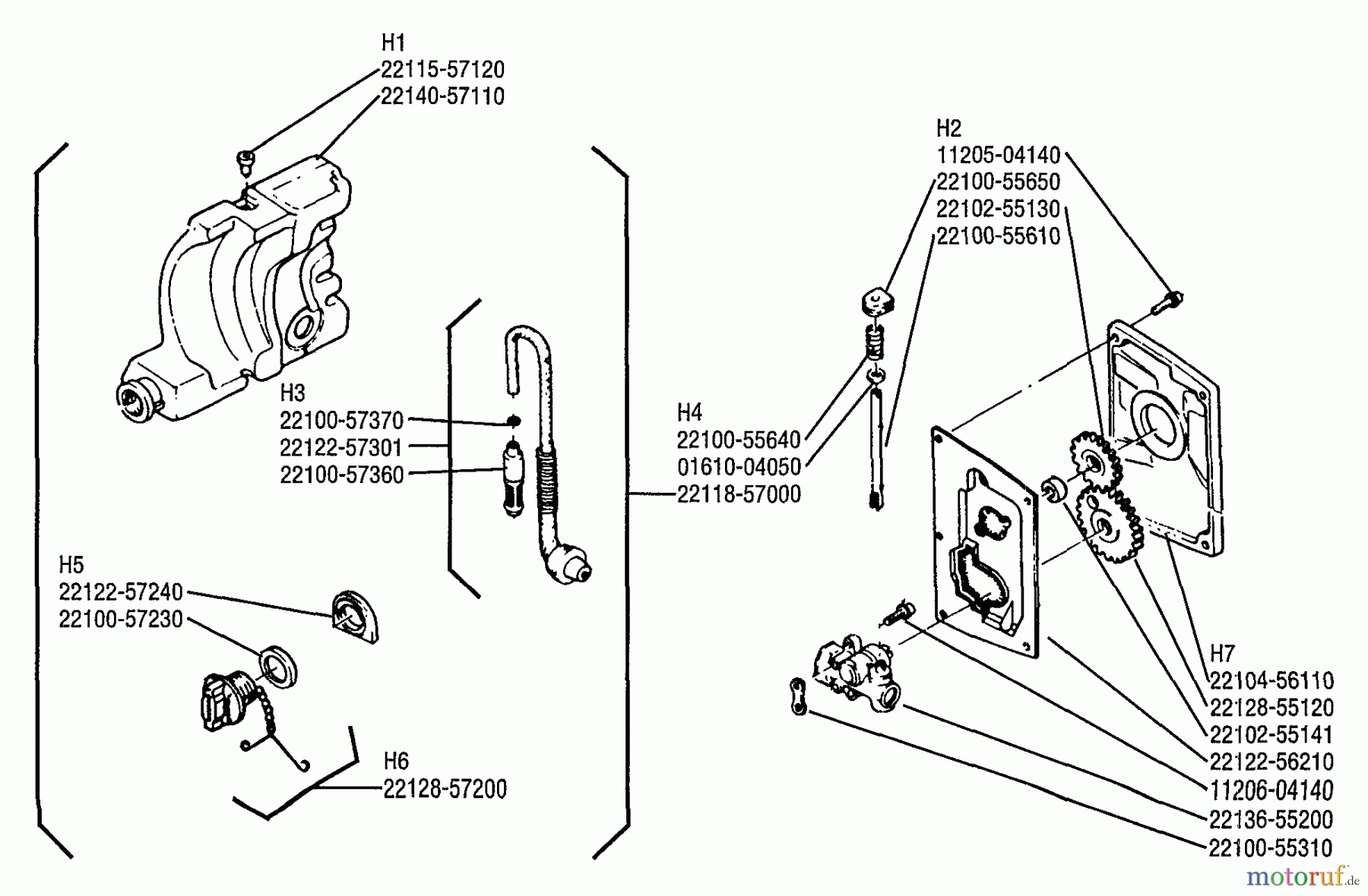  Shindaiwa Sägen, Motorsägen 500 - Shindaiwa Chainsaw Crankcase
