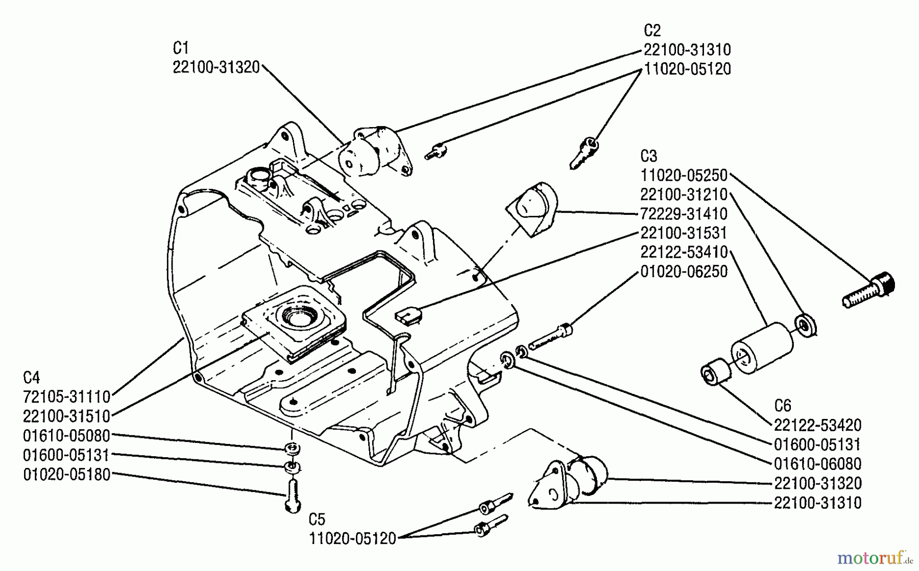  Shindaiwa Sägen, Motorsägen 500 - Shindaiwa Chainsaw Main Housing