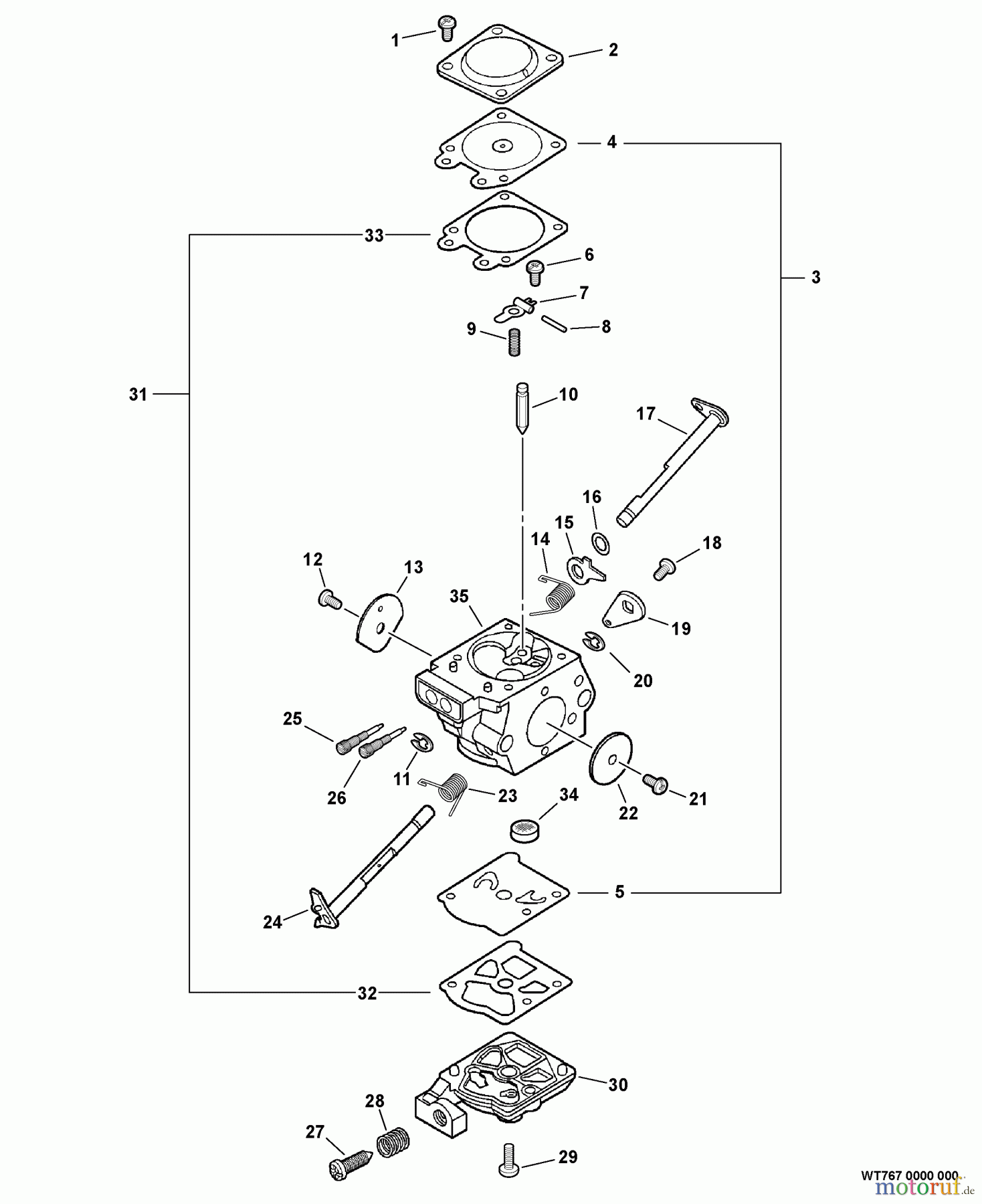Shindaiwa Sägen, Motorsägen 502S - Shindaiwa Chainsaw Carburetor -- WT-767