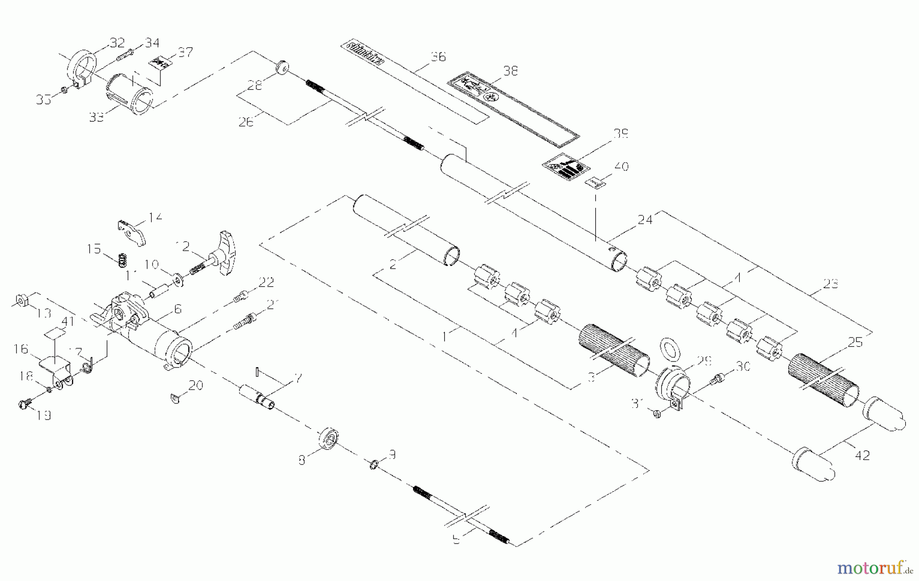  Shindaiwa Hochentanster P230S - Shindaiwa EC1 Pole Saw/Pruner Outer Pipe