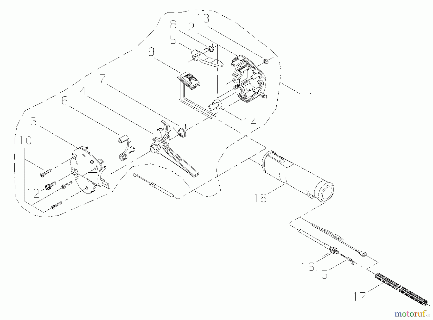  Shindaiwa Hochentanster P230S - Shindaiwa EC1 Pole Saw/Pruner Throttle Lever
