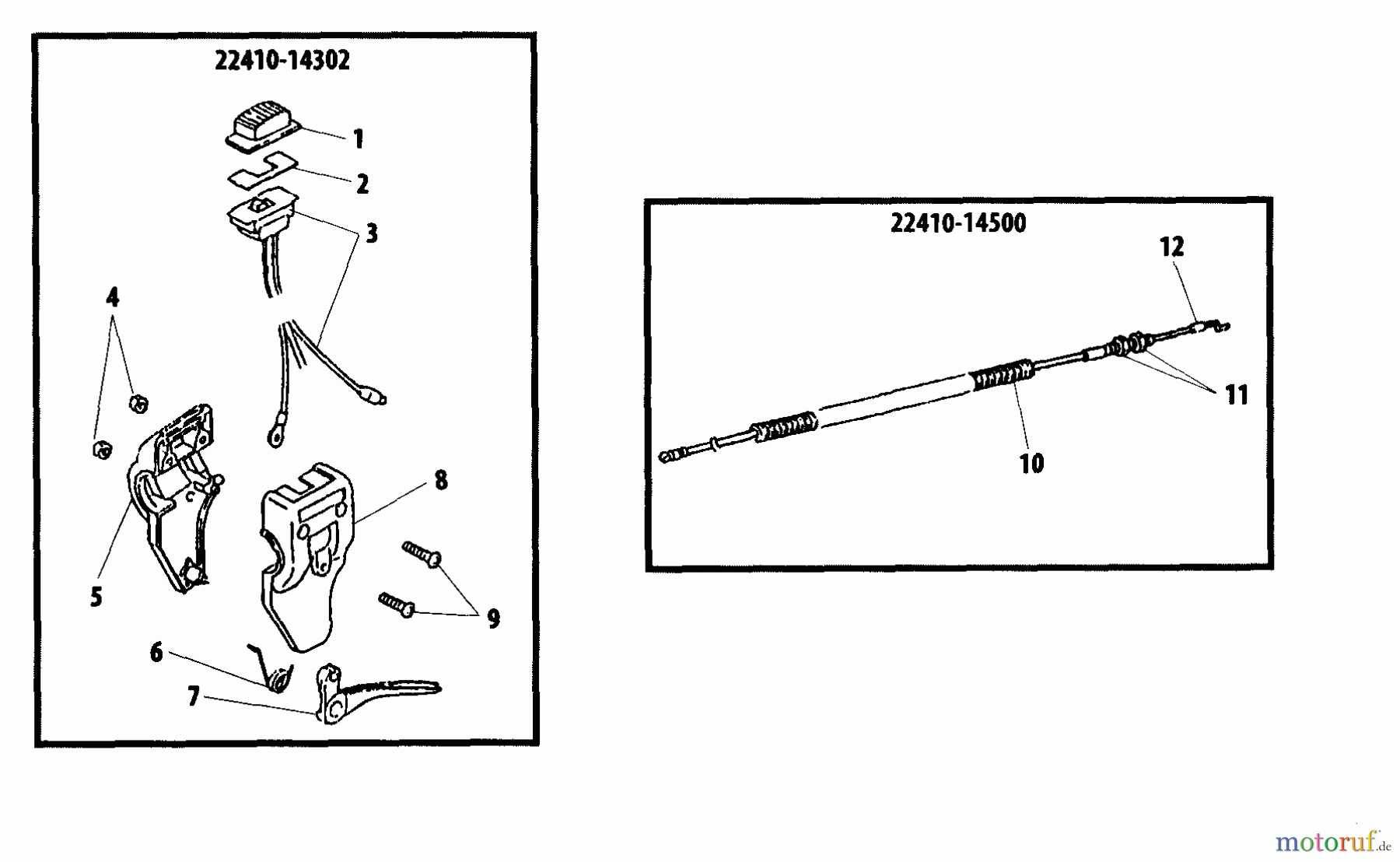 Shindaiwa Kehrmaschinen PB230 - Shindaiwa Power Broom Throttle Lever