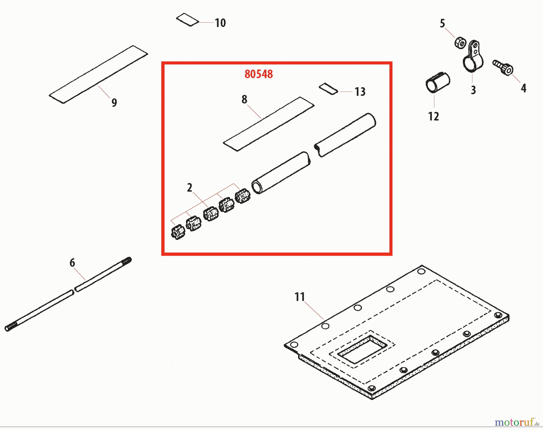  Shindaiwa Trimmer, Faden / Bürste 22C - Shindaiwa String Trimmer / Brush Cutter Outer Tube