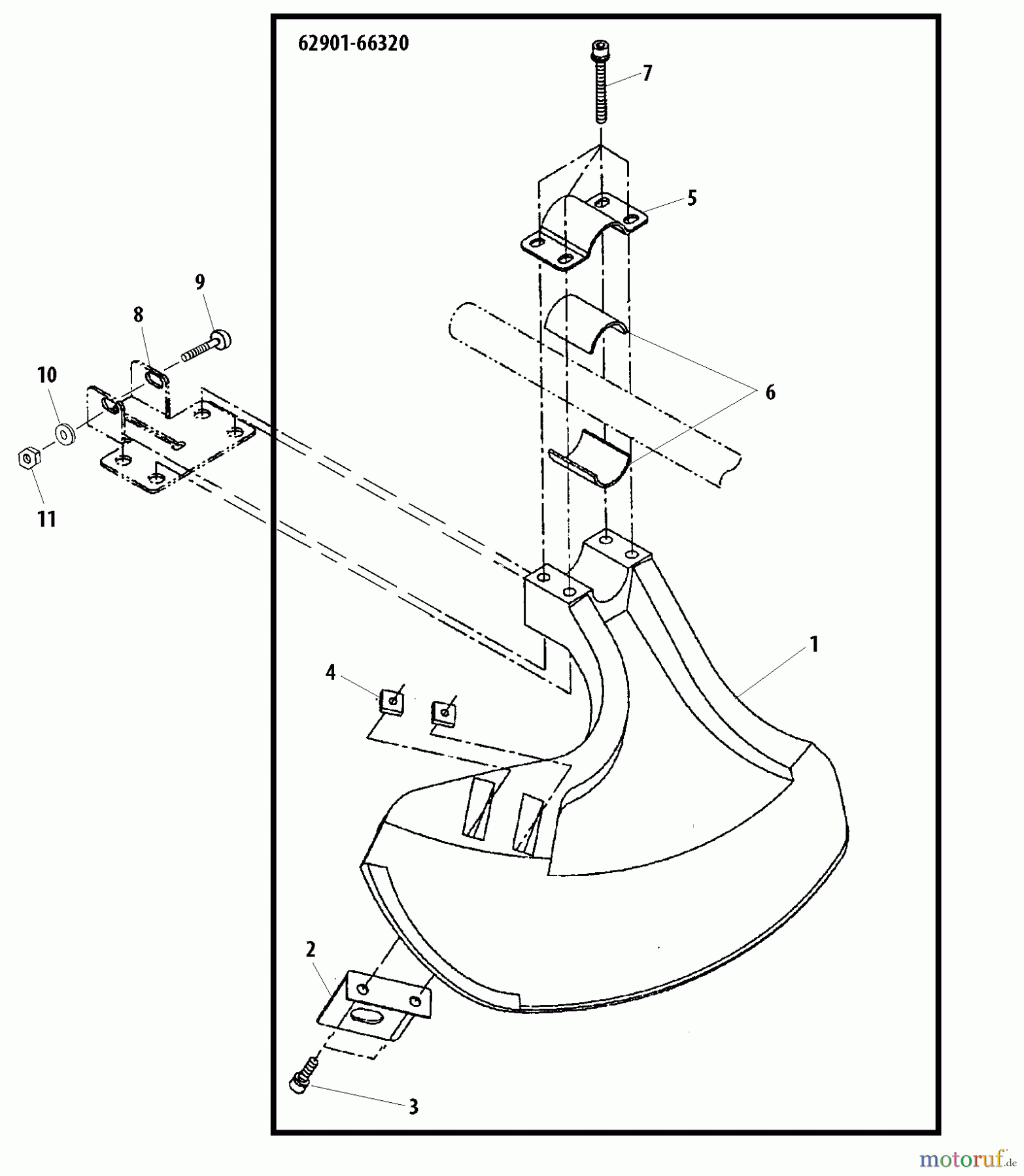 Shindaiwa Trimmer, Faden / Bürste 65001 - Shindaiwa Grass Trimmer Attachment Debris Shield (Part 2)