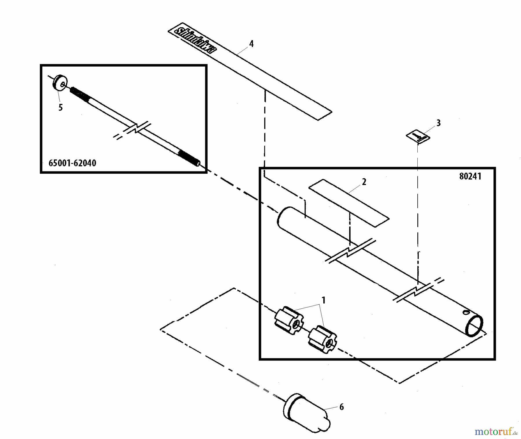 Shindaiwa Trimmer, Faden / Bürste 65001 - Shindaiwa Grass Trimmer Attachment Outer Tube