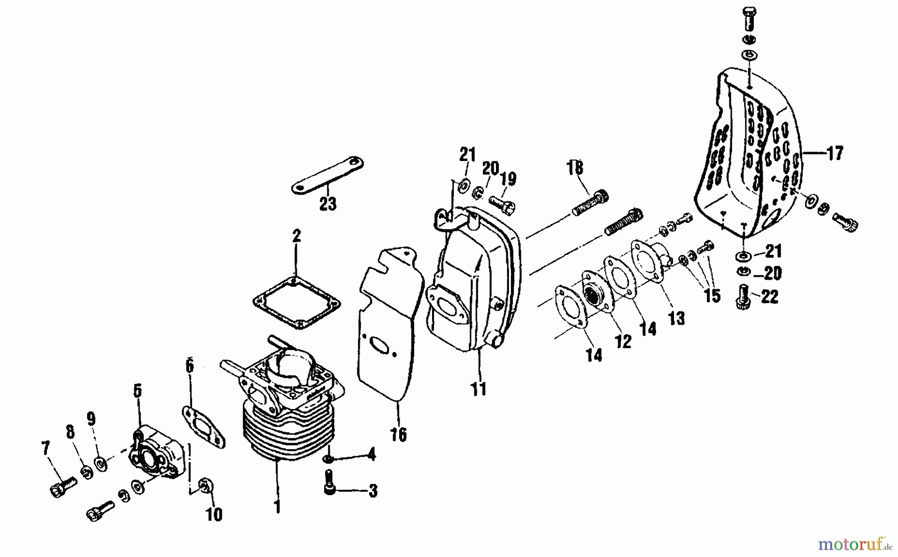  Shindaiwa Trimmer, Faden / Bürste B40 - Shindaiwa  Cylinder