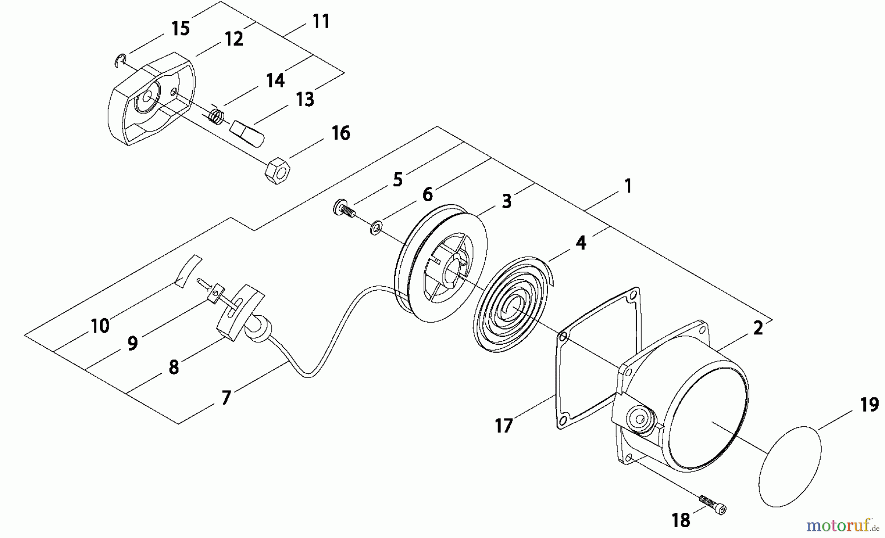  Shindaiwa Trimmer, Faden / Bürste B450 AUS - Shindaiwa String Trimmer / Brush Cutter, S/N: 20003851 - 20004630 Starter