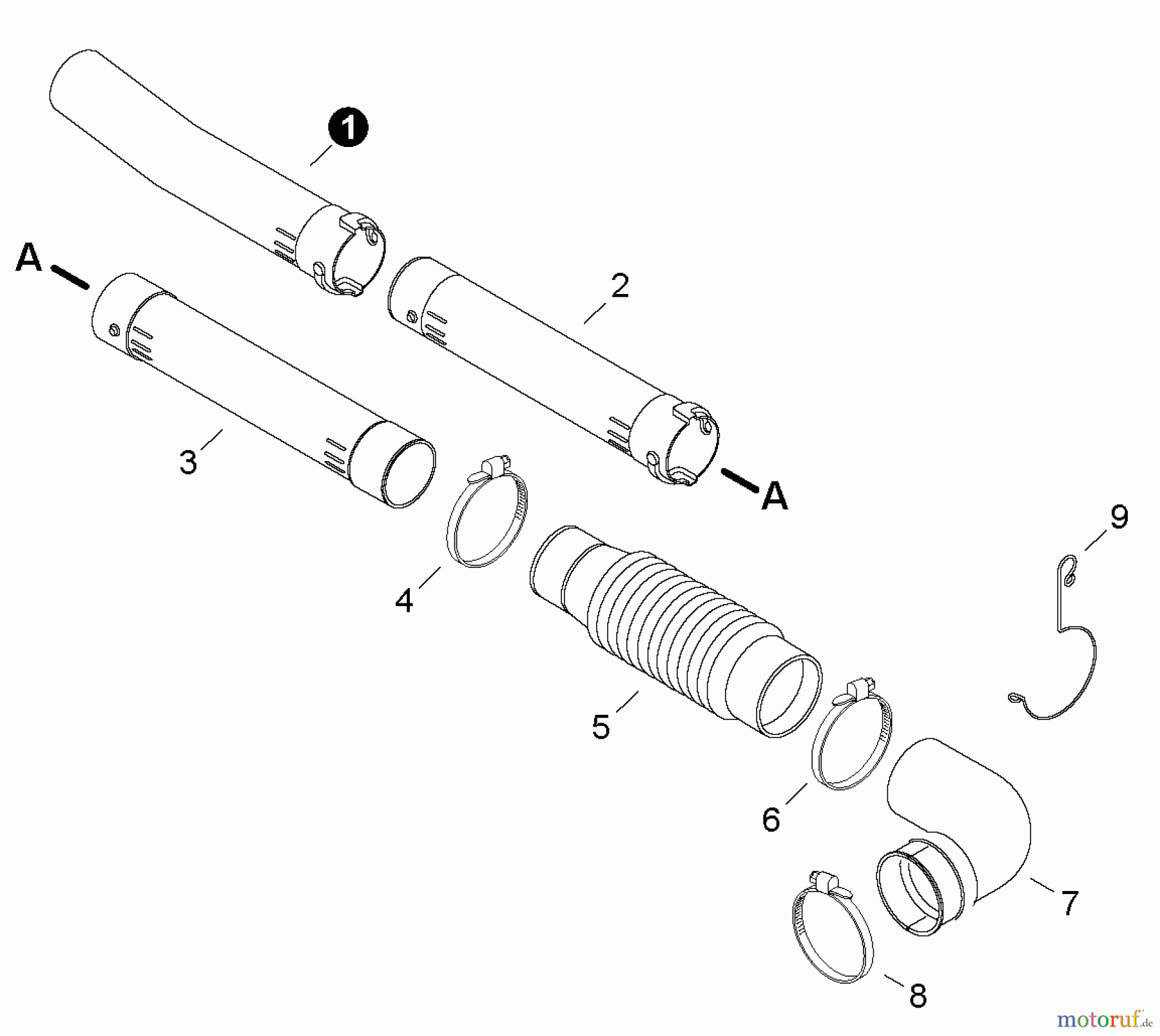  Shindaiwa Bläser / Sauger / Häcksler / Mulchgeräte EB500 - Shindaiwa Back Pack Blower, Blower Tubes