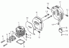 Shindaiwa BP35 - String Trimmer / Brush Cutter, S/N: 9018291 - 9090220 Ersatzteile Cylinder / Intake / Muffler