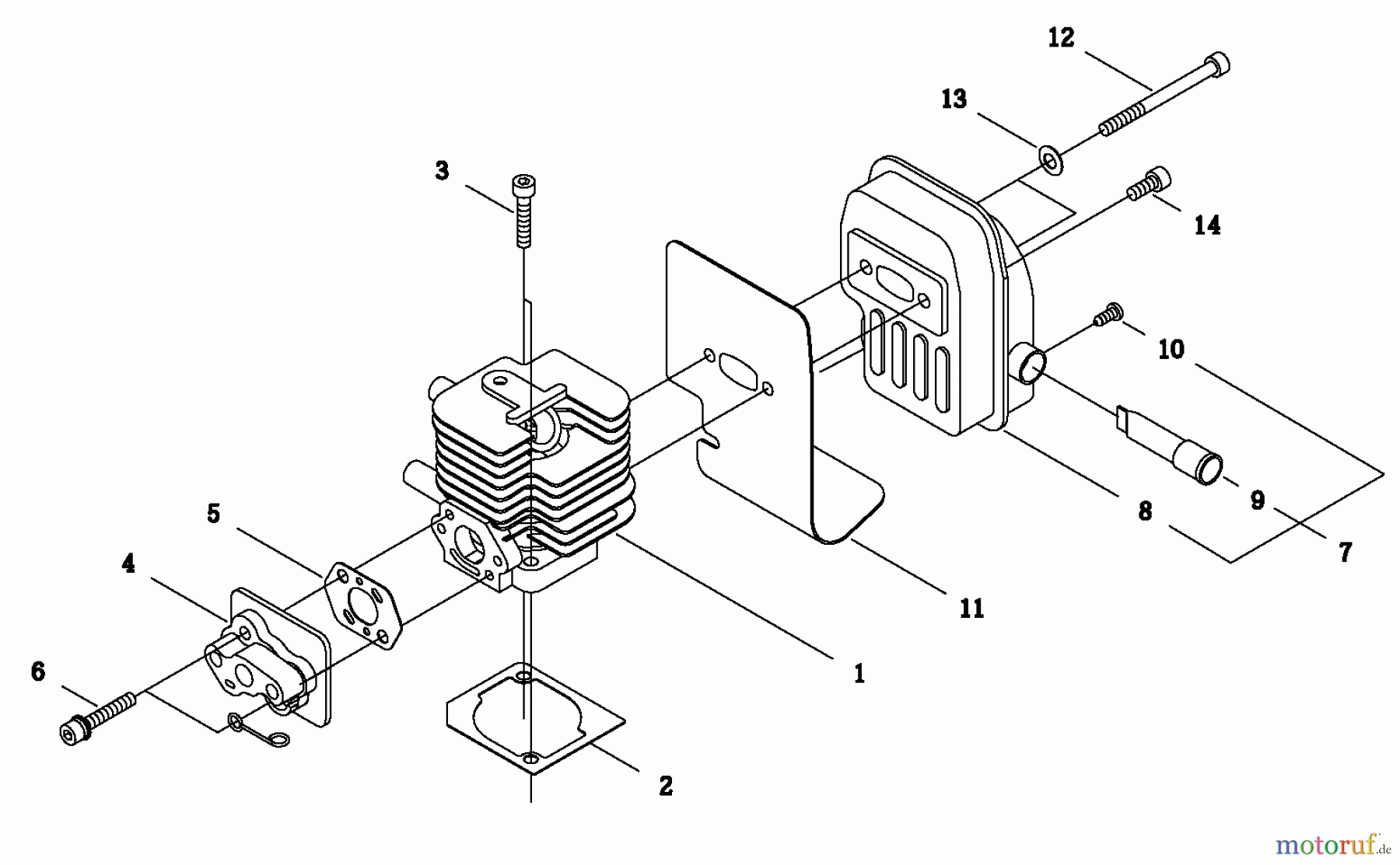 Shindaiwa Trimmer, Faden / Bürste C230 - Shindaiwa String Trimmer / Brush Cutter, S/N: 36005611 - 36009050 Cylinder / Intake / Muffler