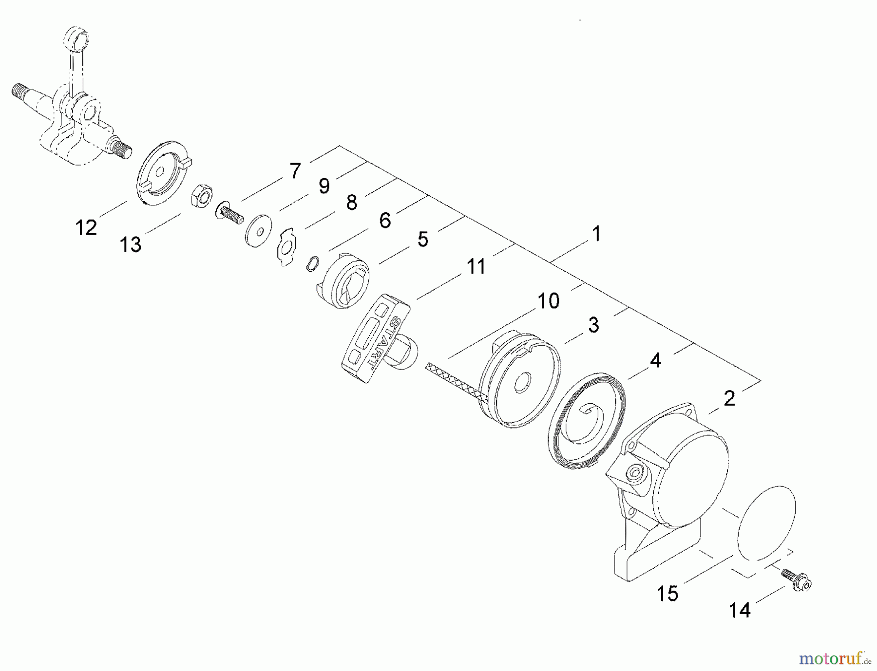 Shindaiwa Trimmer, Faden / Bürste C2510 - Shindaiwa String Trimmer / Brush Cutter Starter