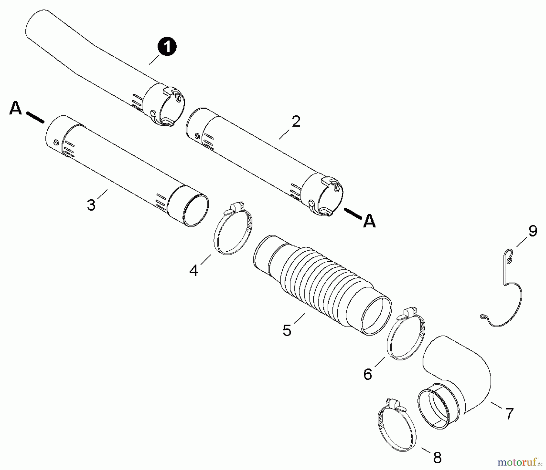  Shindaiwa Bläser / Sauger / Häcksler / Mulchgeräte EB500EC1 - Shindaiwa Back Pack Blower, Blower Tubes