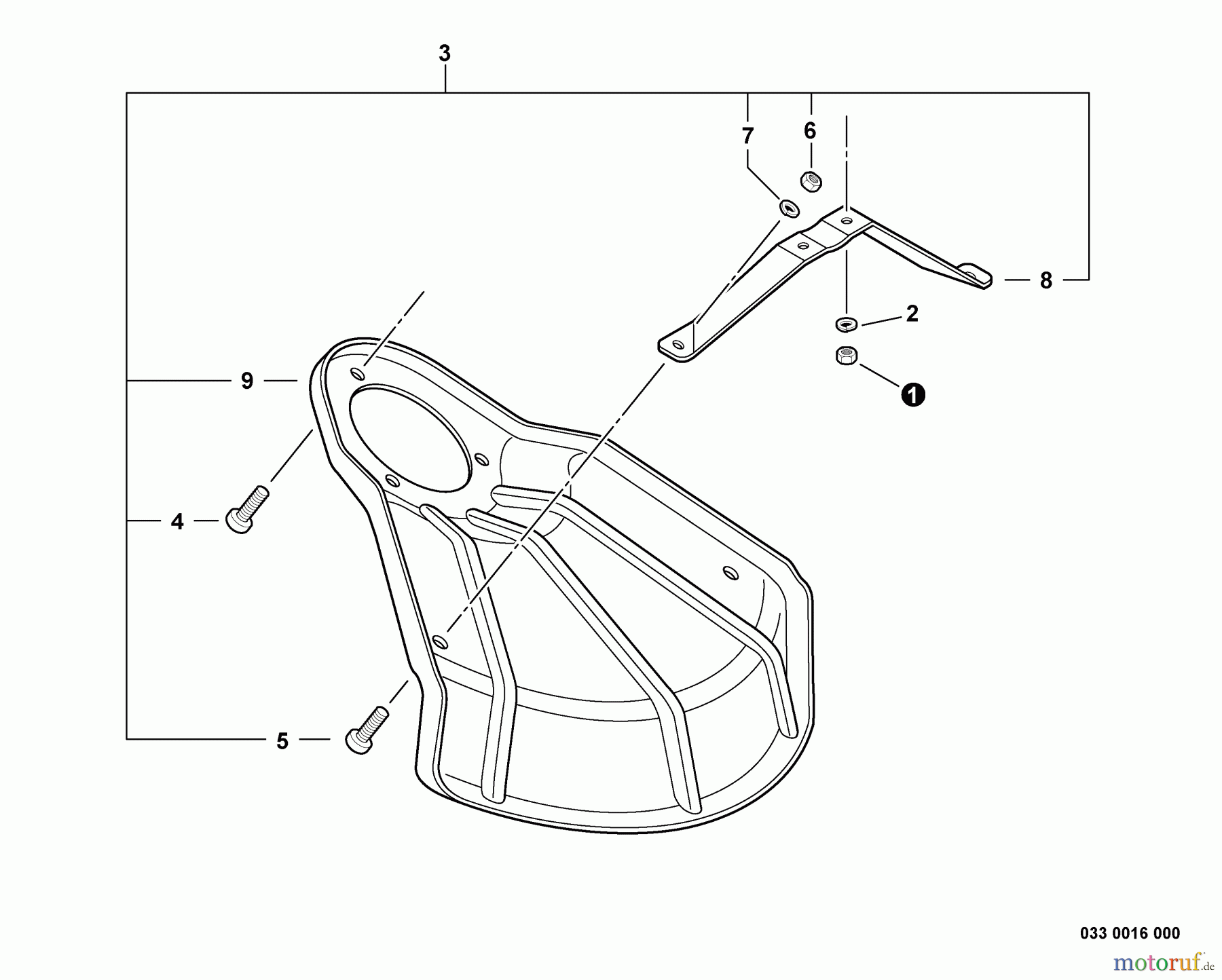 Shindaiwa Trimmer, Faden / Bürste C254 - Shindaiwa String Trimmer / Brush Cutter, S/N: T10611001001 - T1061199 Debris Shield - Metal