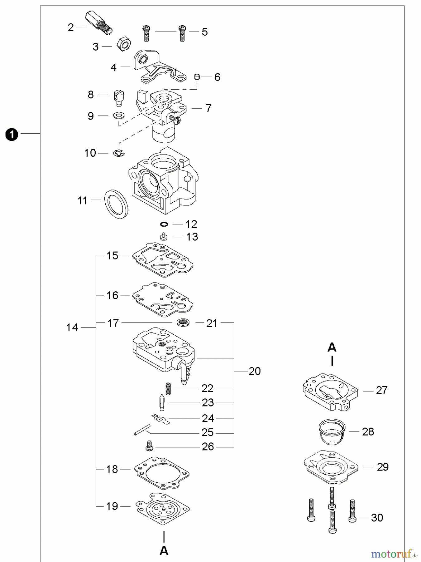 Shindaiwa Bläser / Sauger / Häcksler / Mulchgeräte EB500EC1 - Shindaiwa Back Pack Blower, Carburetor