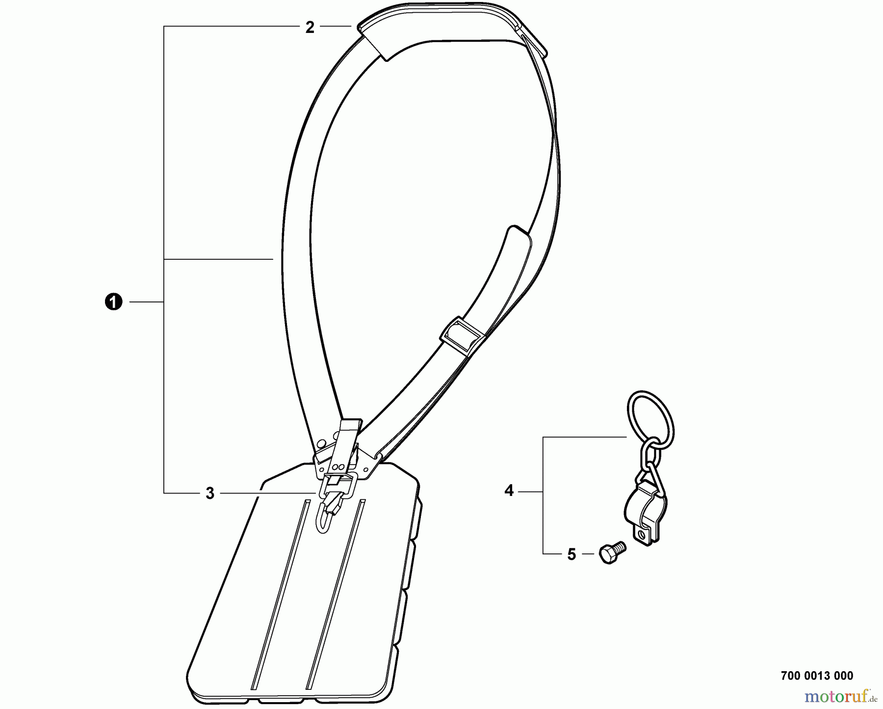 Shindaiwa Trimmer, Faden / Bürste C254 - Shindaiwa String Trimmer / Brush Cutter, S/N: T10512001001 - T1051299 Shoulder Harness