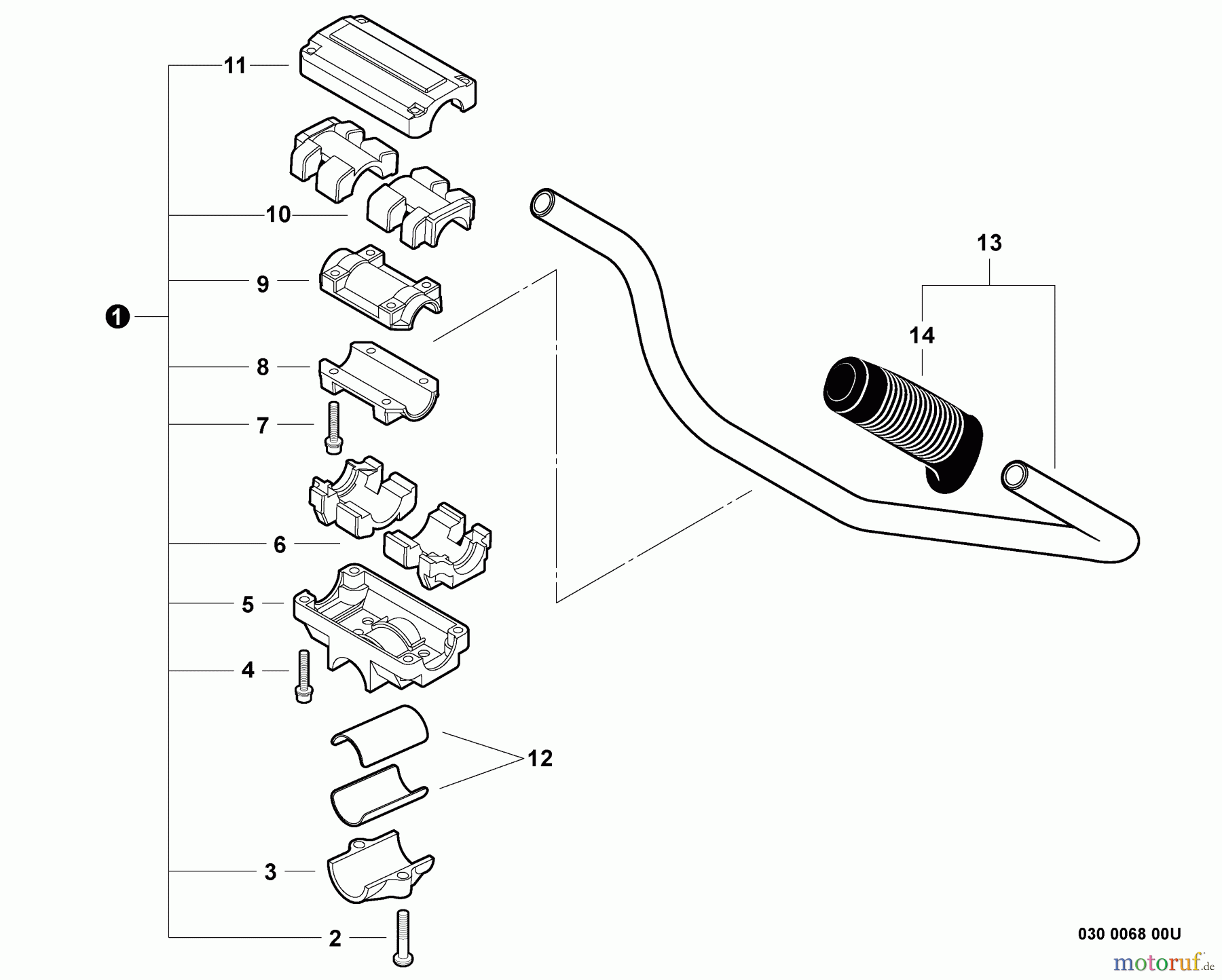 Shindaiwa Trimmer, Faden / Bürste C282 - Shindaiwa String Trimmer / Brush Cutter, S/N: T09912001001 - T09912999999 U-Handle