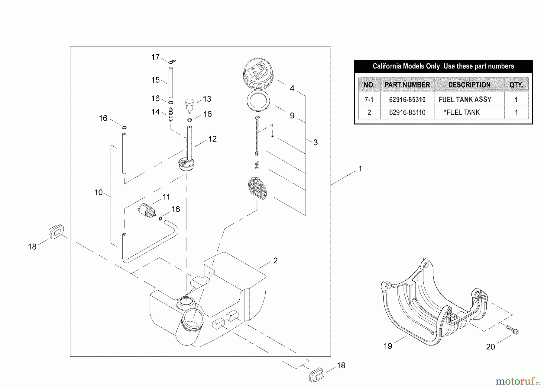  Shindaiwa Trimmer, Faden / Bürste C3410 - Shindaiwa String Trimmer / Brush Cutter Fuel Tank