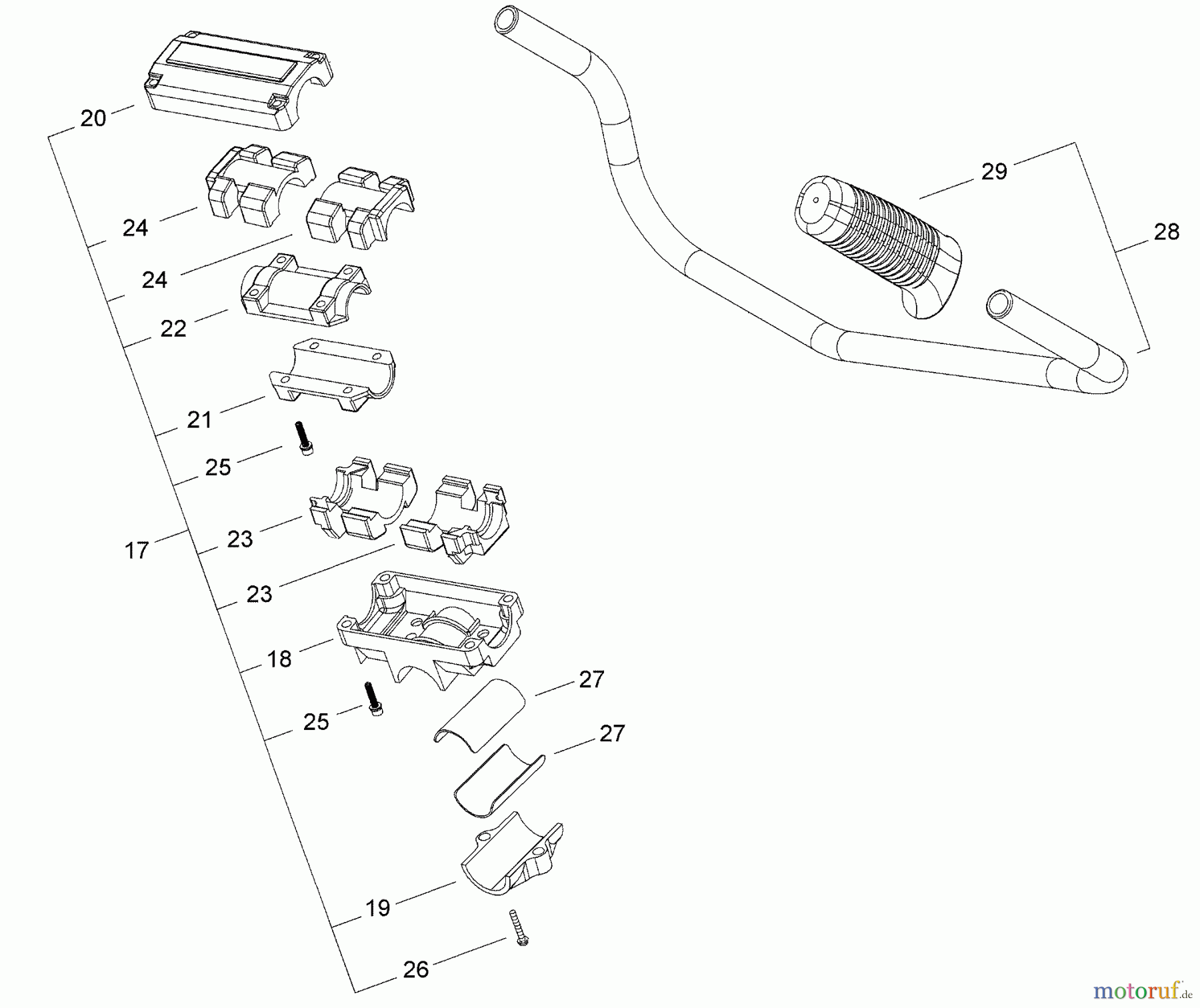 Shindaiwa Trimmer, Faden / Bürste C3410 - Shindaiwa String Trimmer / Brush Cutter Handle