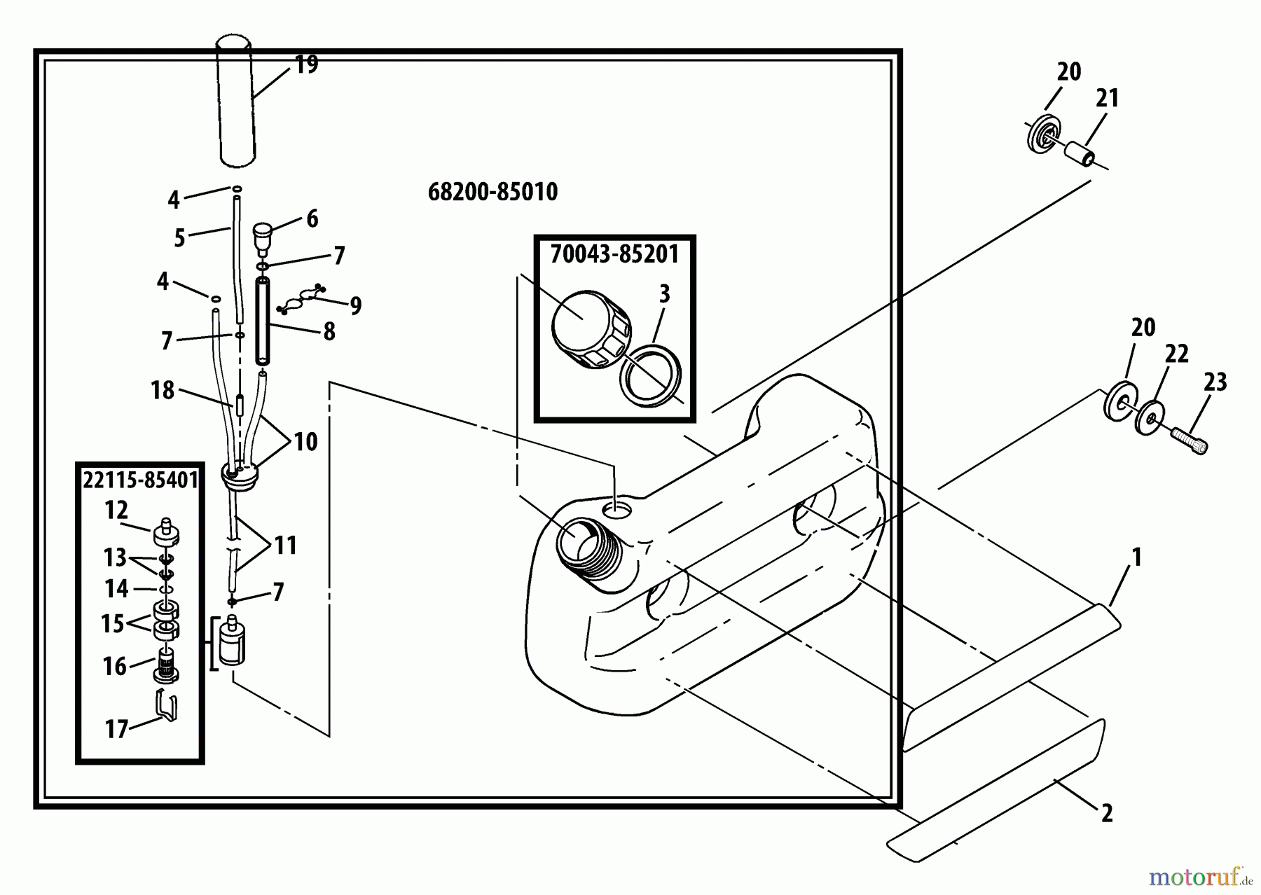  Shindaiwa Bläser / Sauger / Häcksler / Mulchgeräte EB501 - Shindaiwa Back Pack Blower Fuel Tank