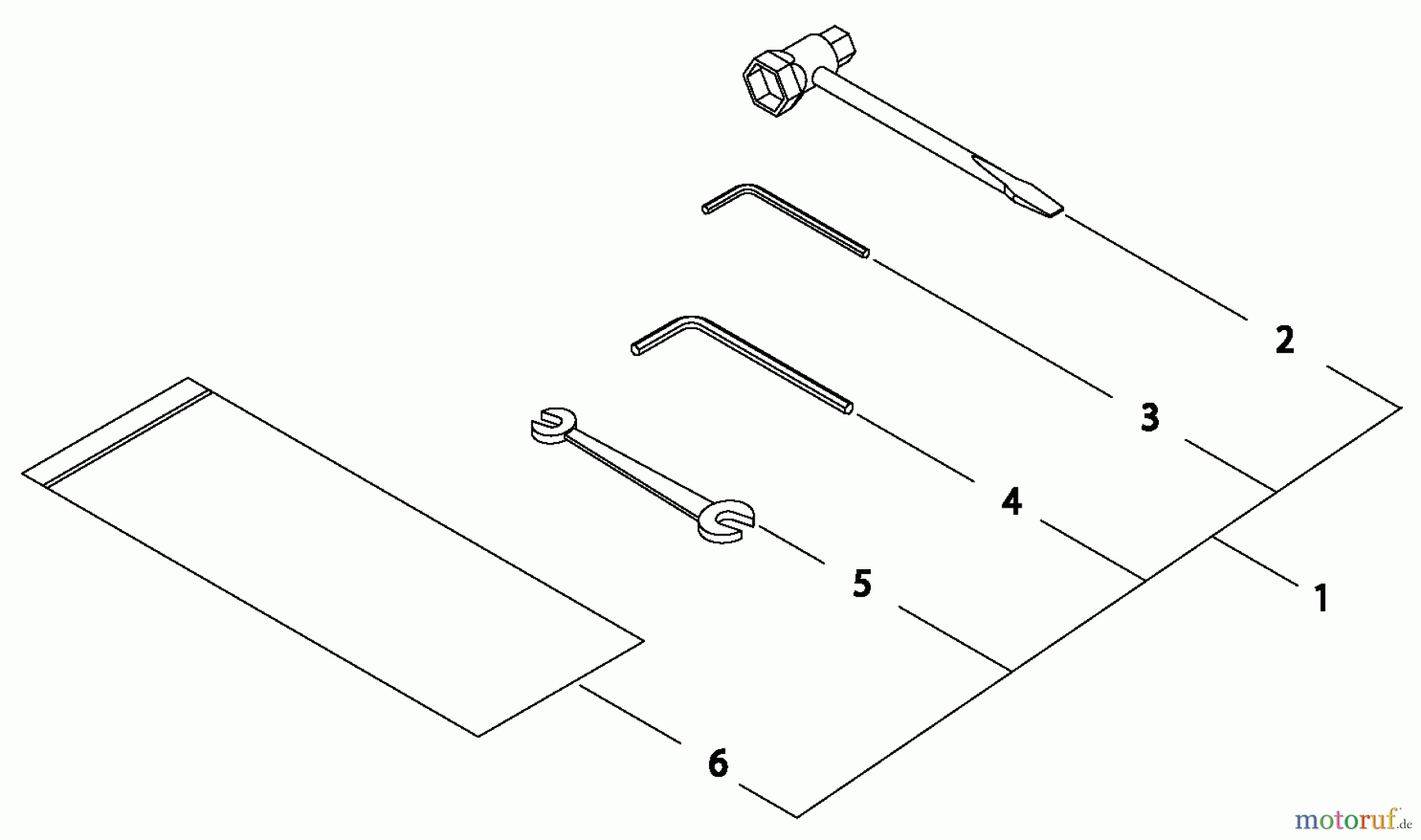 Shindaiwa Trimmer, Faden / Bürste C350 - Shindaiwa String Trimmer / Brush Cutter, S/N: 9010921 - 9011920 Tool Set