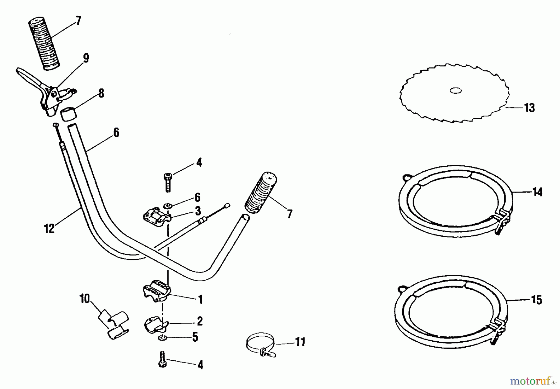 Shindaiwa Trimmer, Faden / Bürste F21 - Shindaiwa String Trimmer Option Brush Cutter Kit