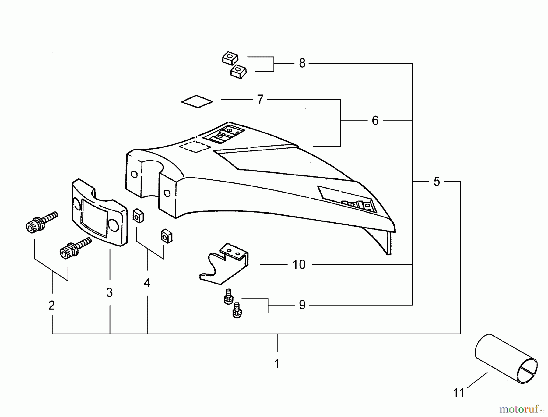 Shindaiwa Trimmer, Faden / Bürste F222-Shindaiwa String Trimmer Debris Shield